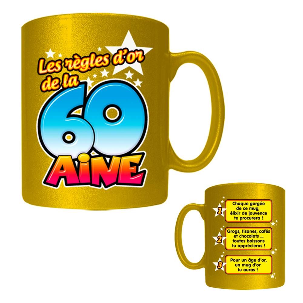 Mug regles d or 60 aine