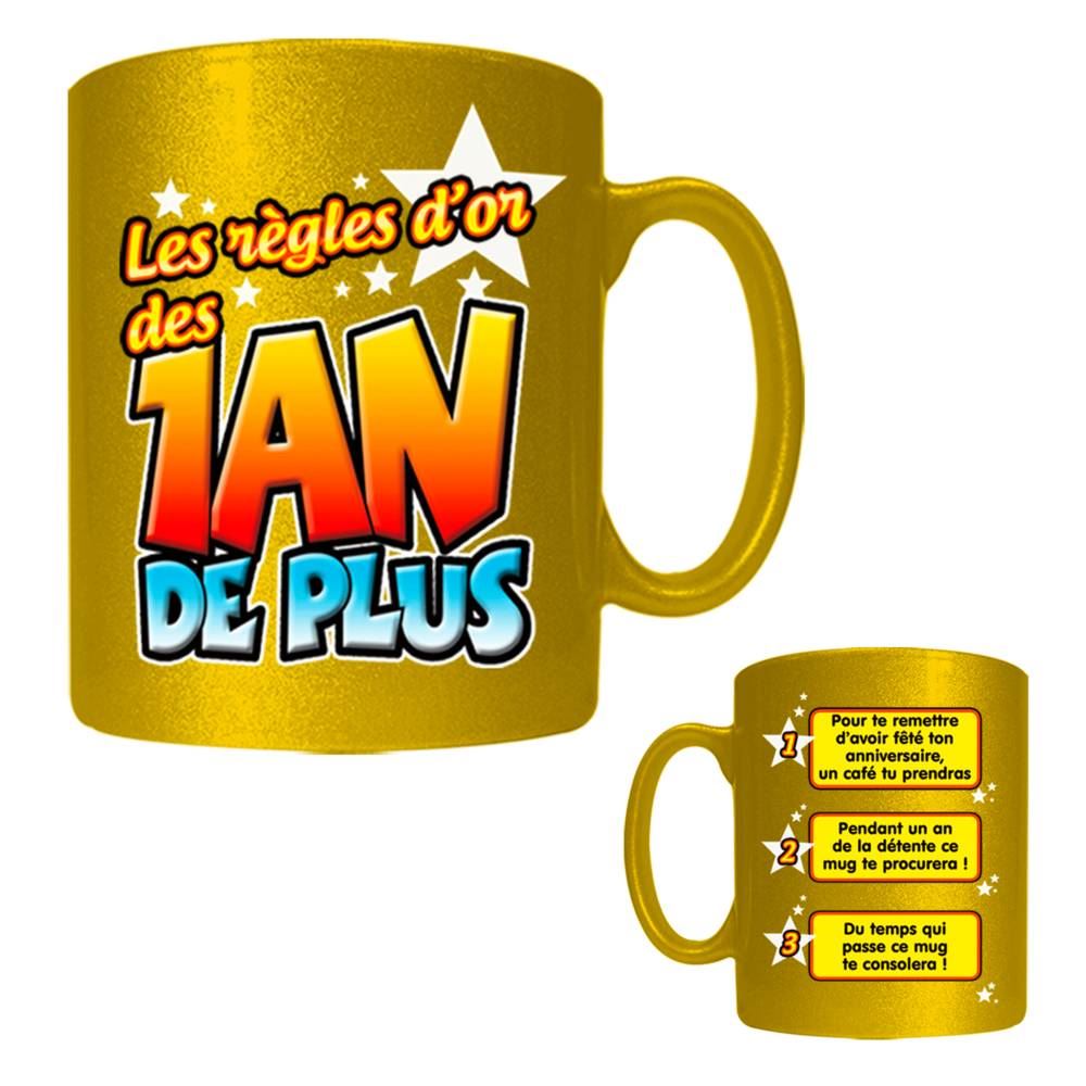 Mug regles d or 1 an de +