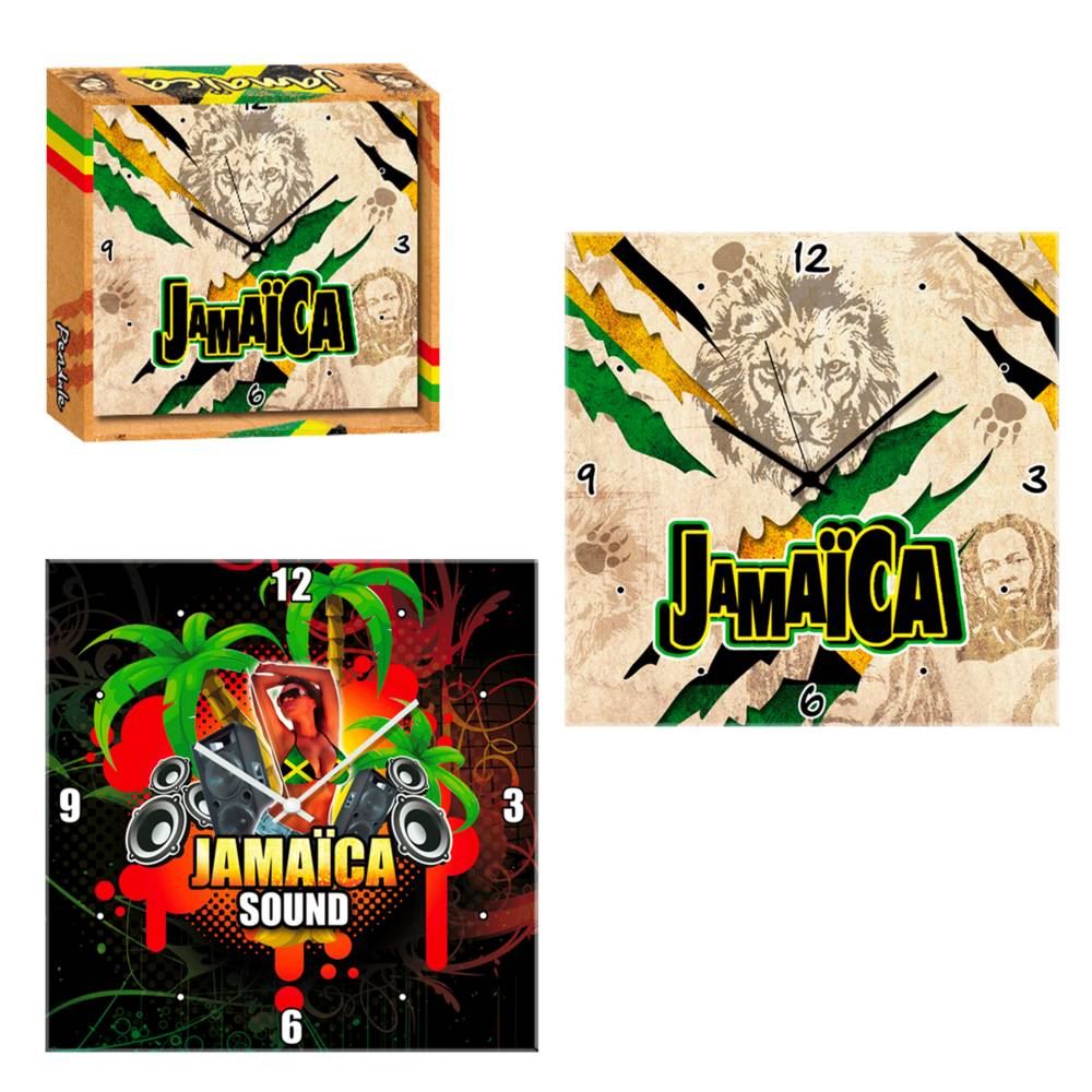 Horloge jamaica carree 2mods /4pcs