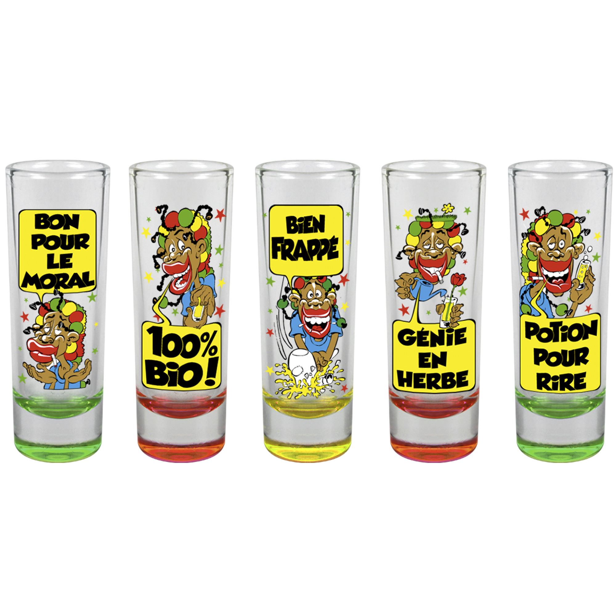 Pack 5 shooters rasta