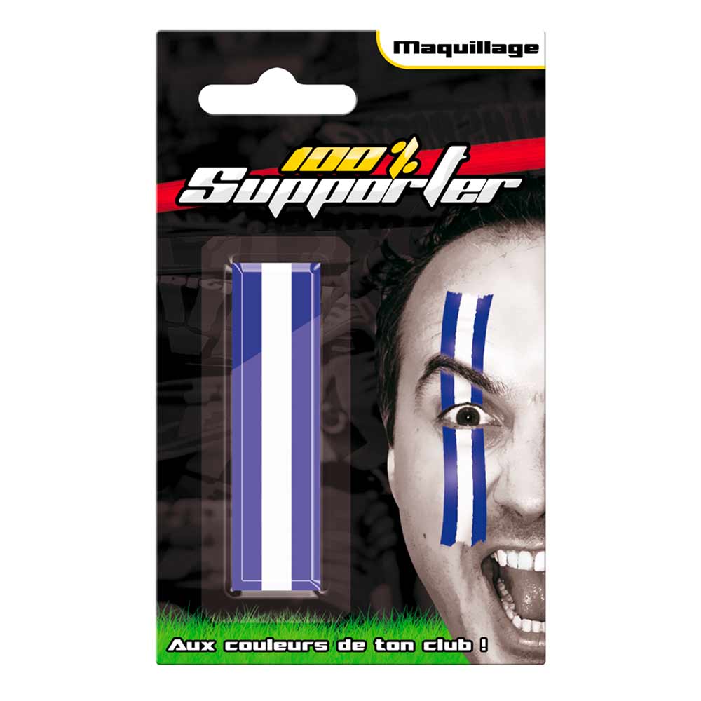 Maquillage supporter bleu / blanc