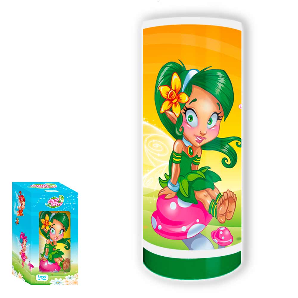 Lampe little fee robe verte