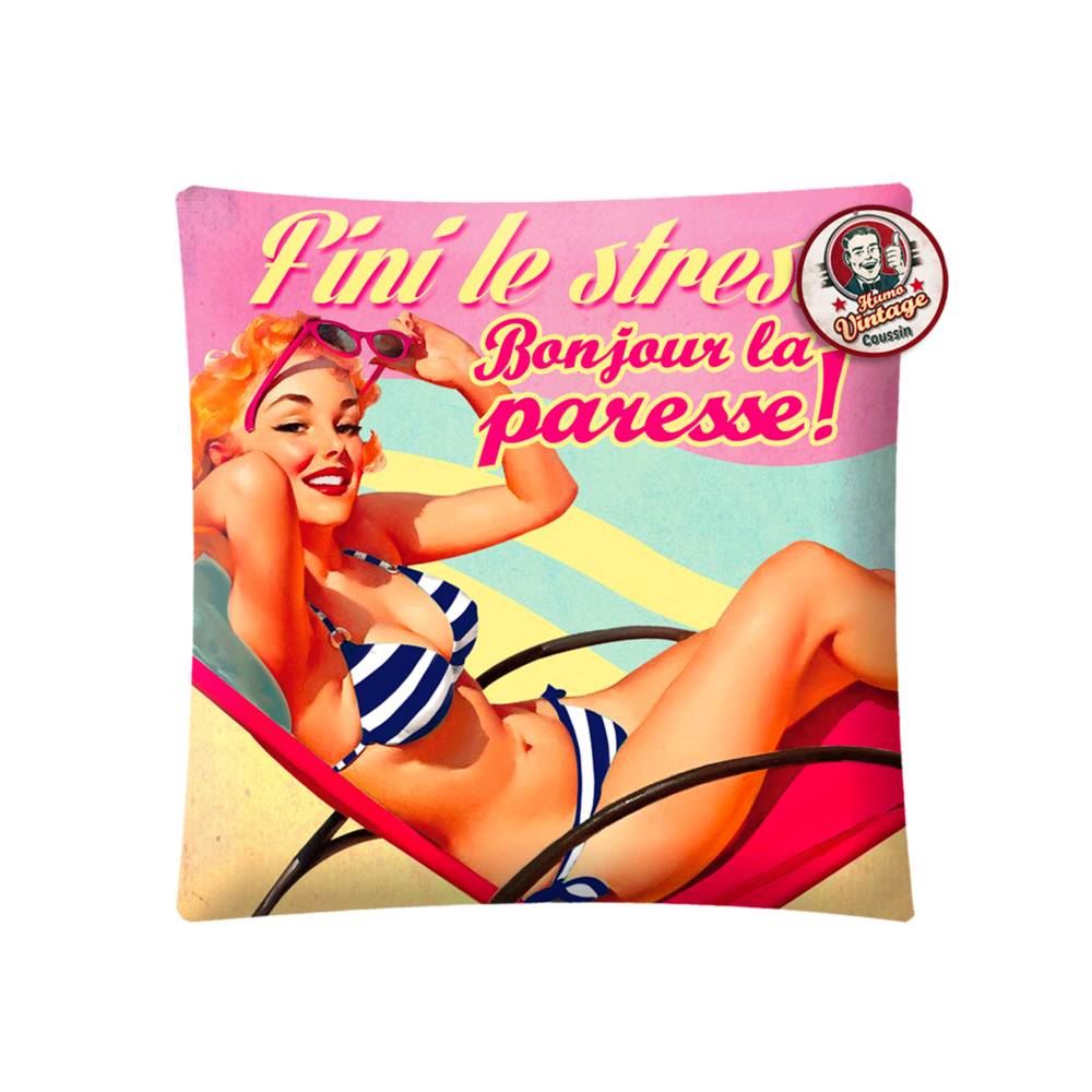 Coussin vintage stress