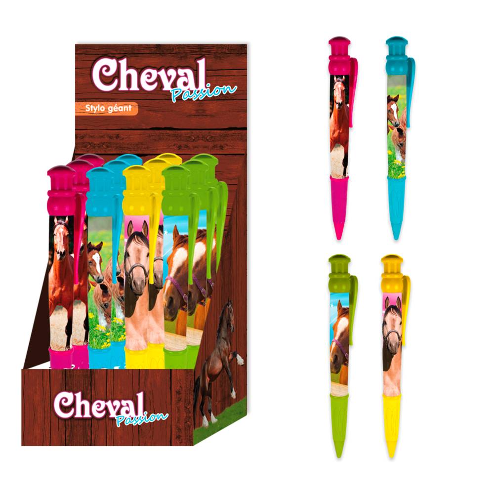 Stylo geant cheval