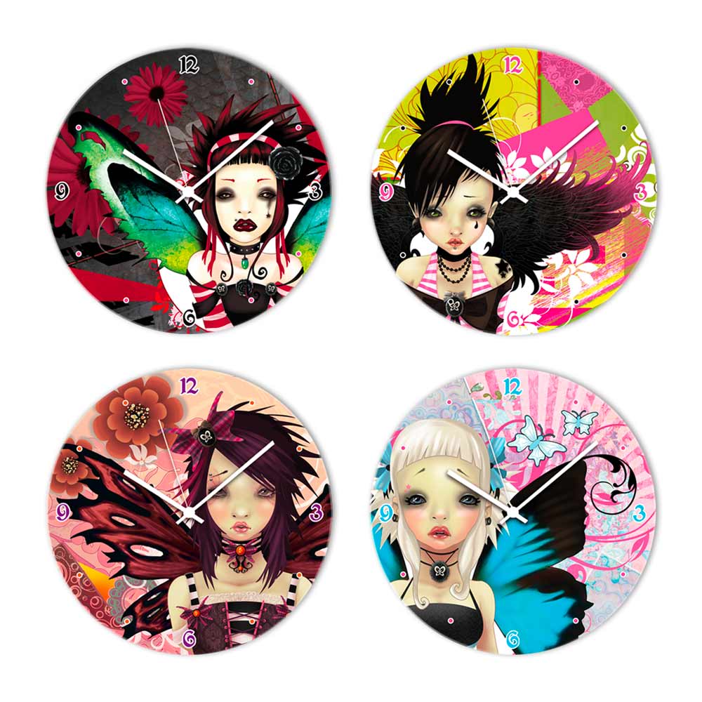 Horloge ronde karaboss 4mods /8pcs