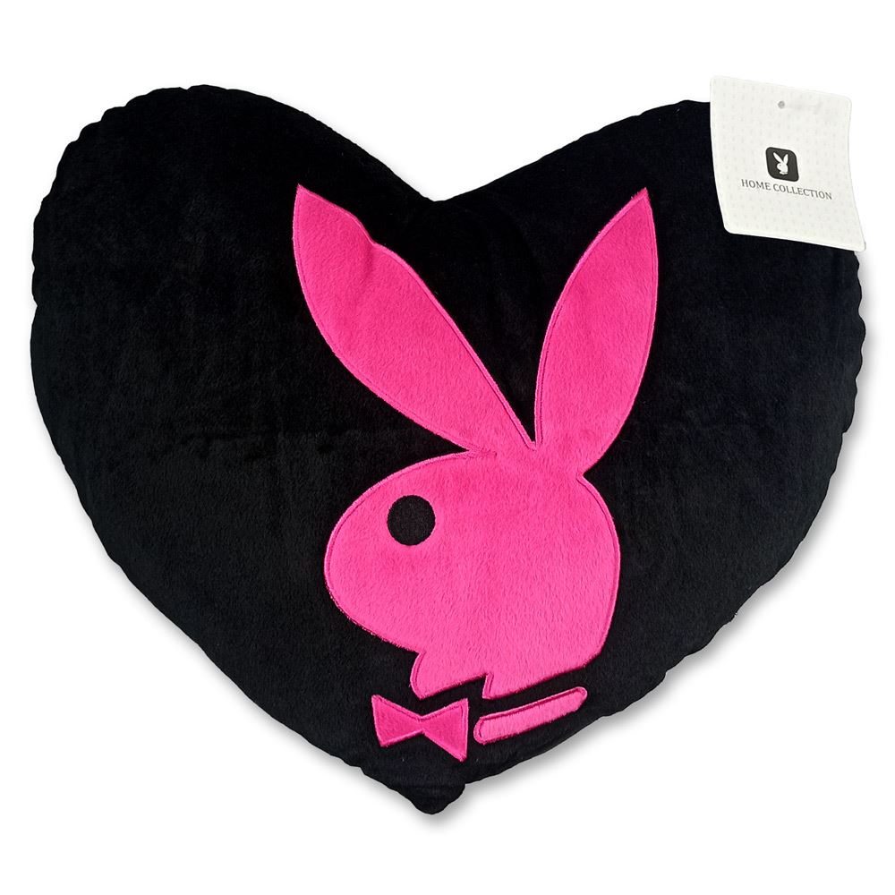 Coussin play boy coeur/