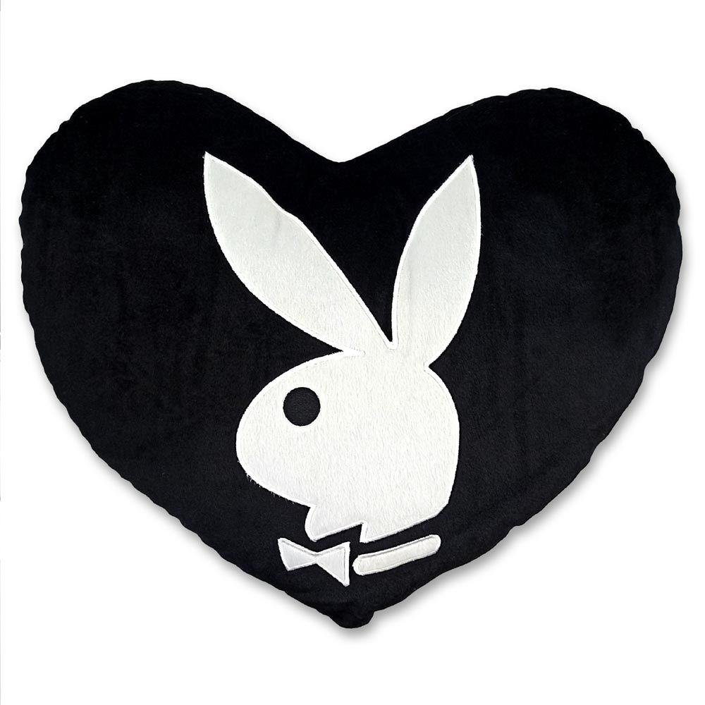 Coussin play boy coeur/