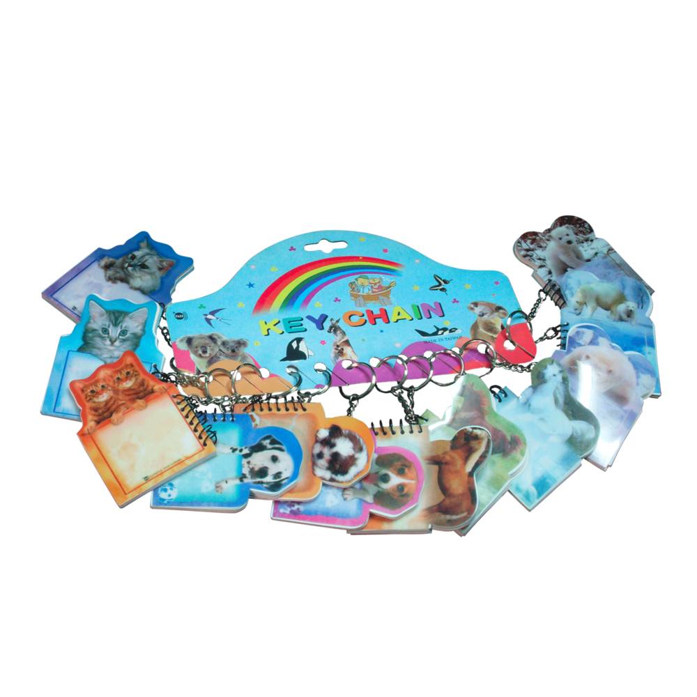 Porte cle bloc note animal