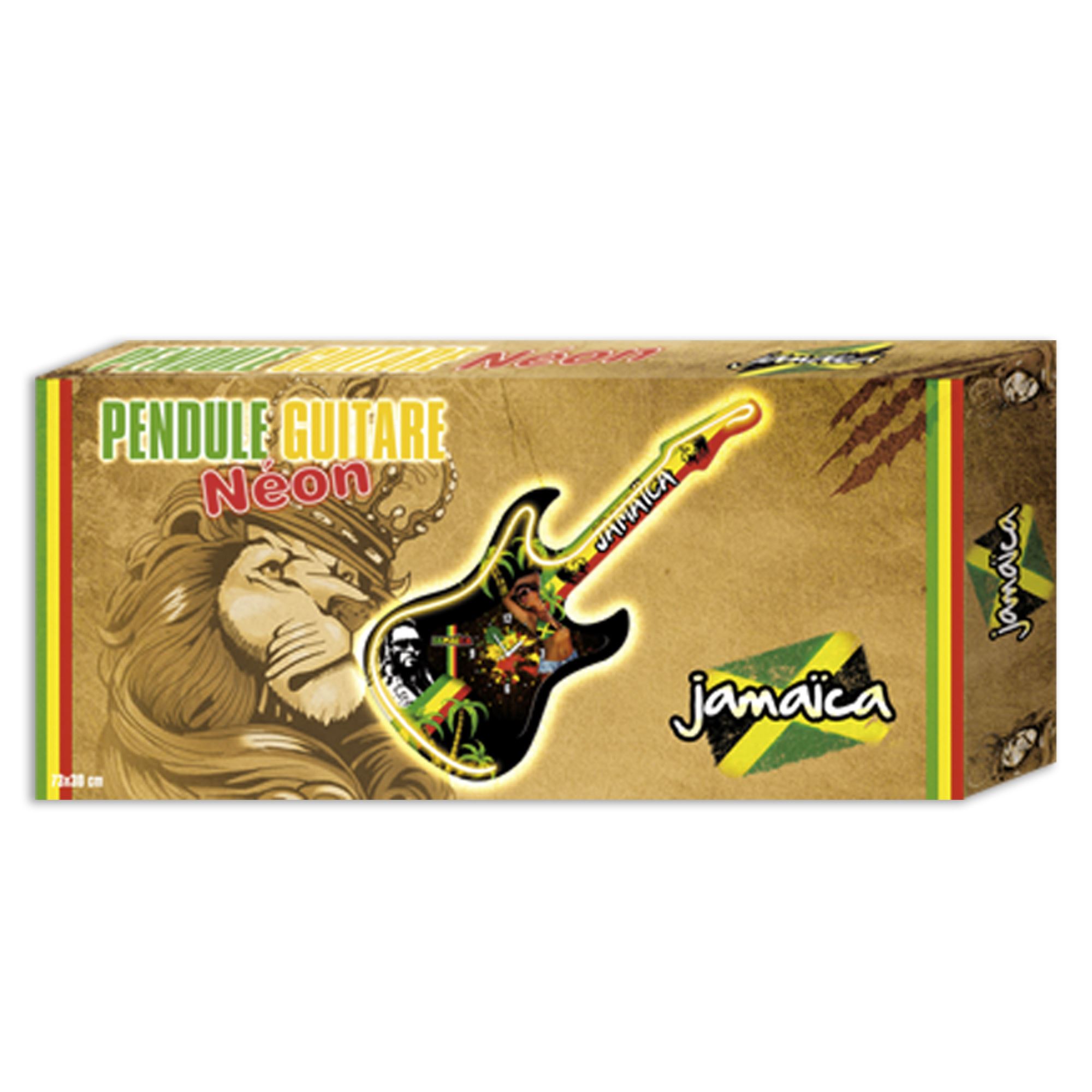 Horloge guitare neon jamaica