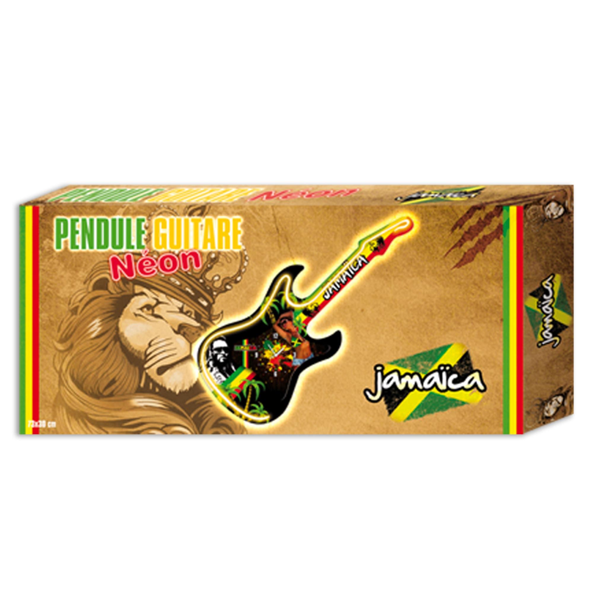 Horloge guitare neon jamaica