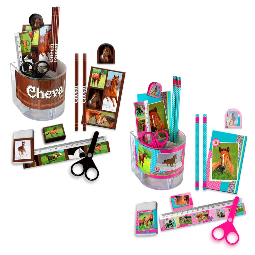 Set papeterie cheval 2mods /8pcs