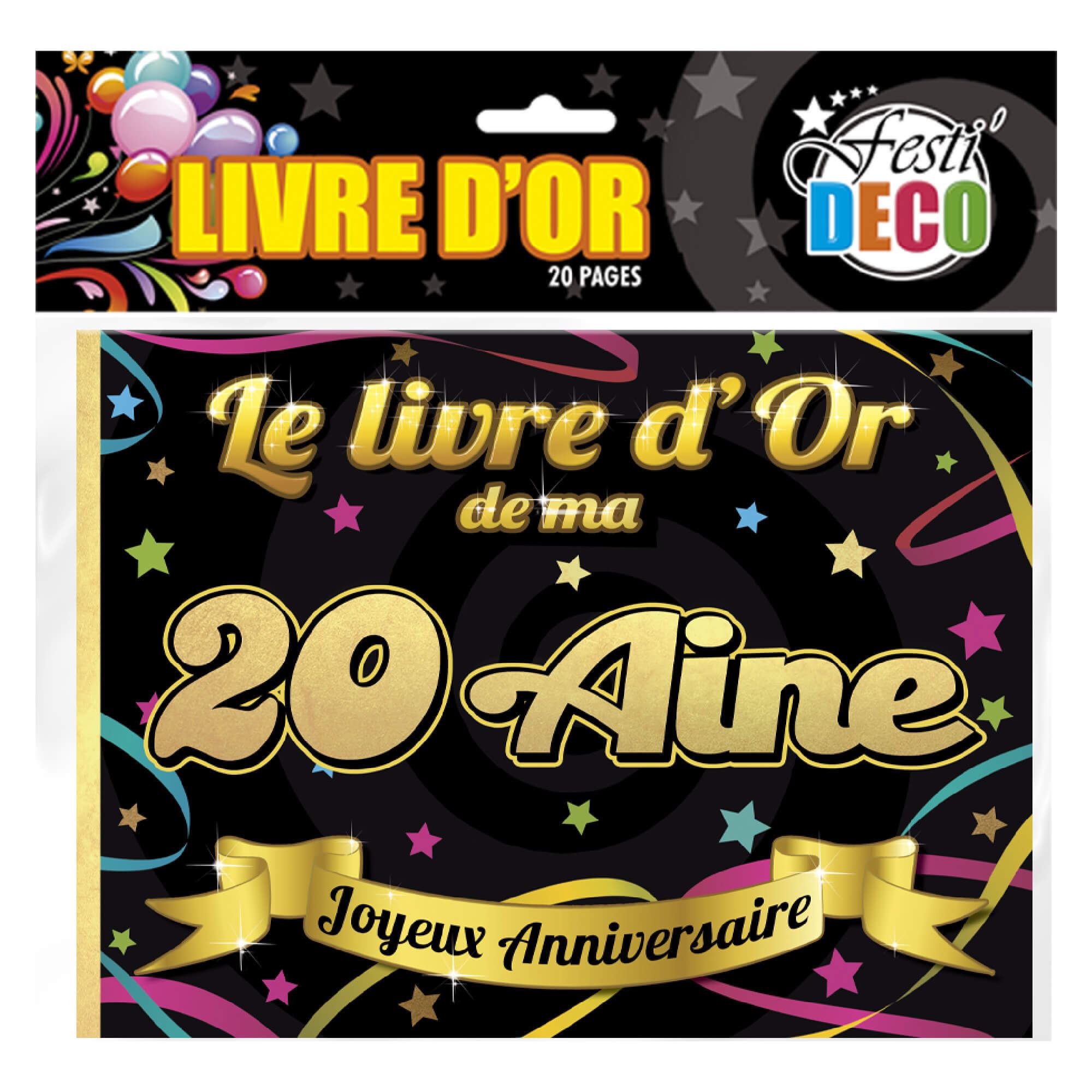 Livre d or 20 aine