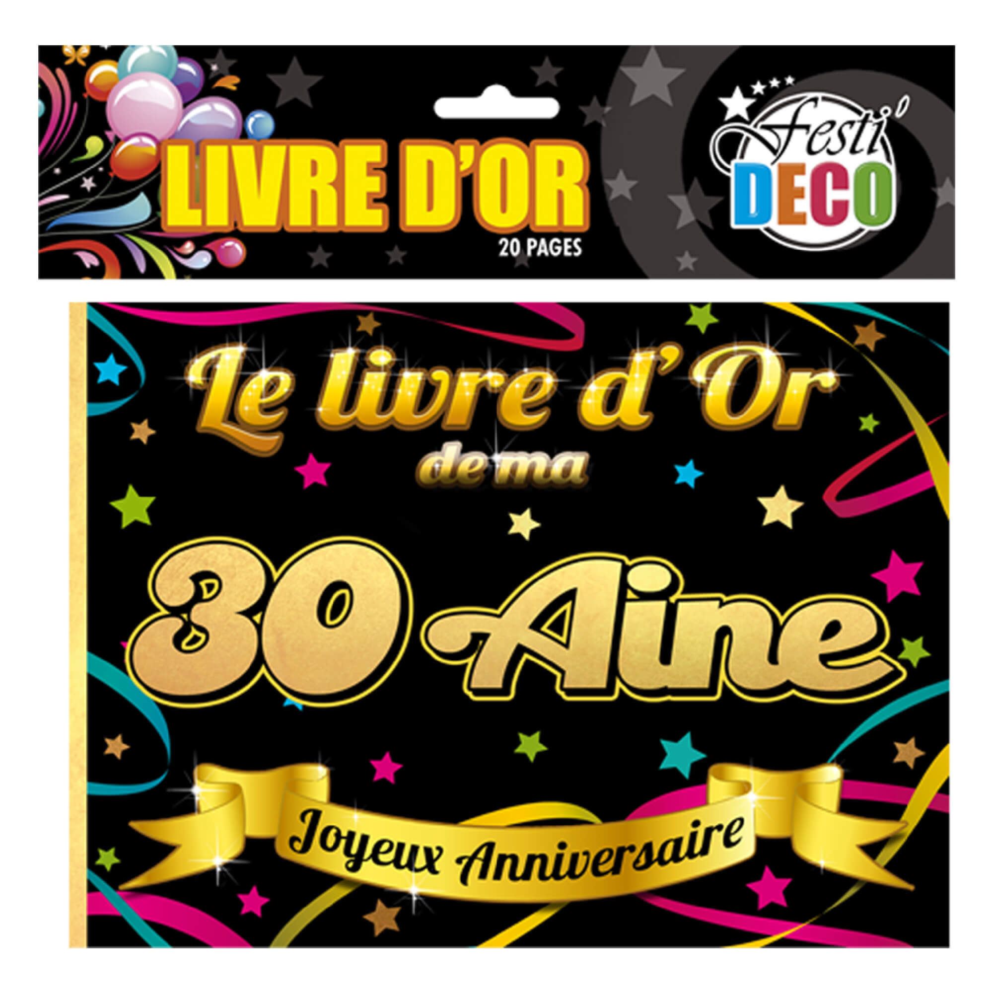 Livre d or 30 aine
