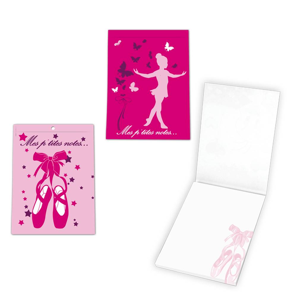 Bloc note chausson / danseuse