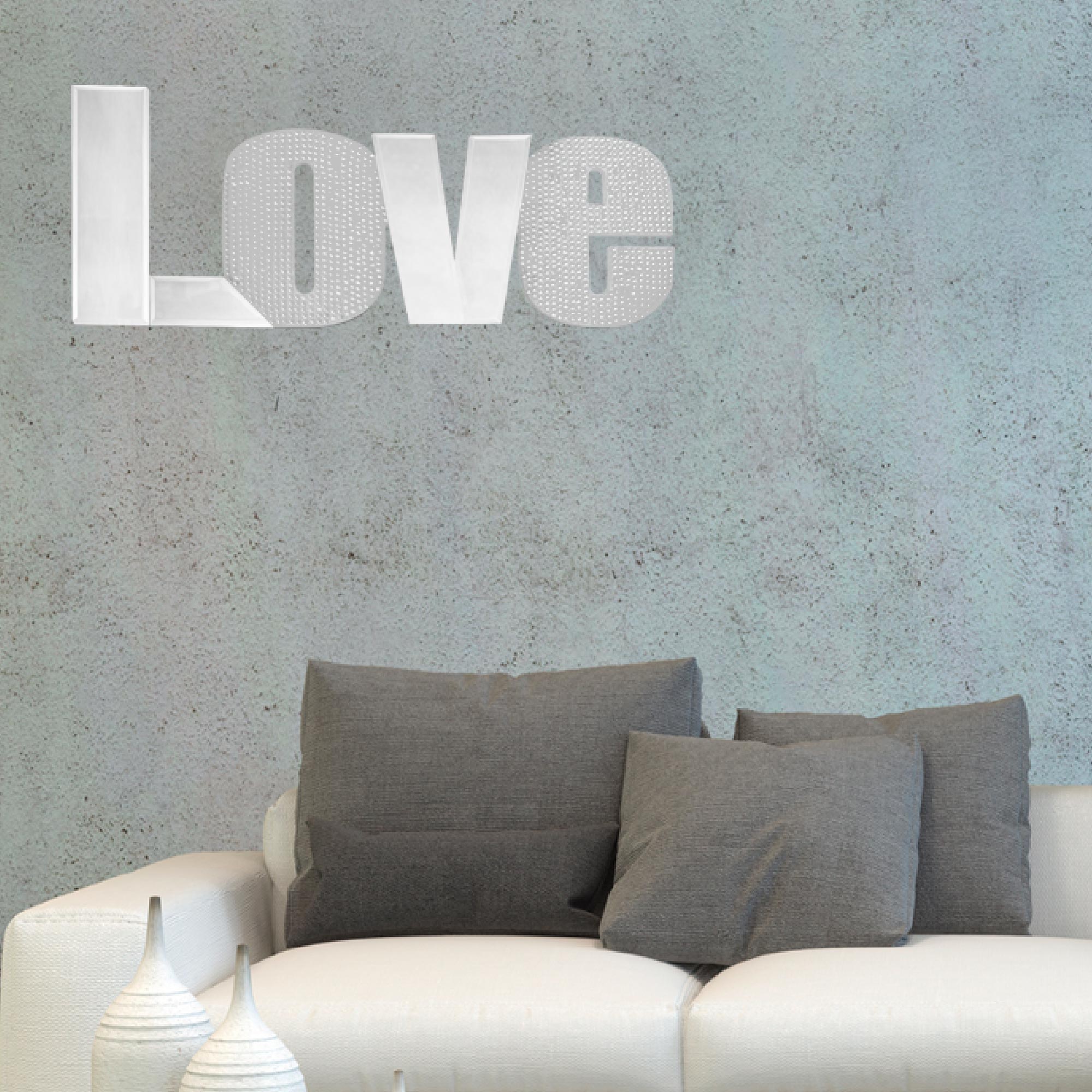 Miroir love strass