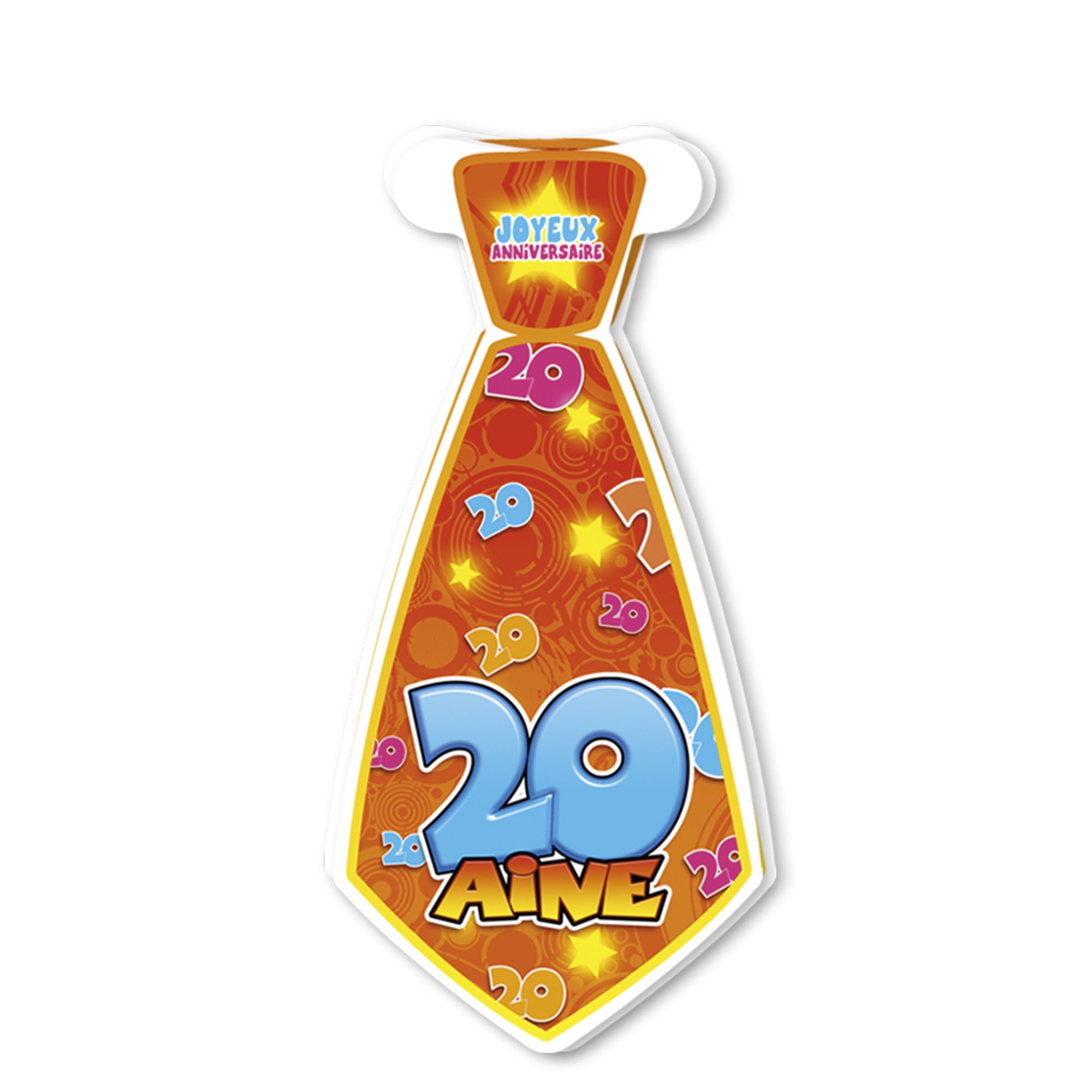 Sachet 6 cravates 20aine