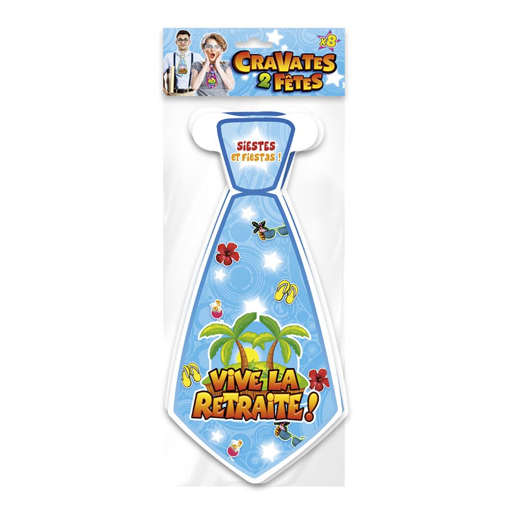 Sachet 6 cravates retraite