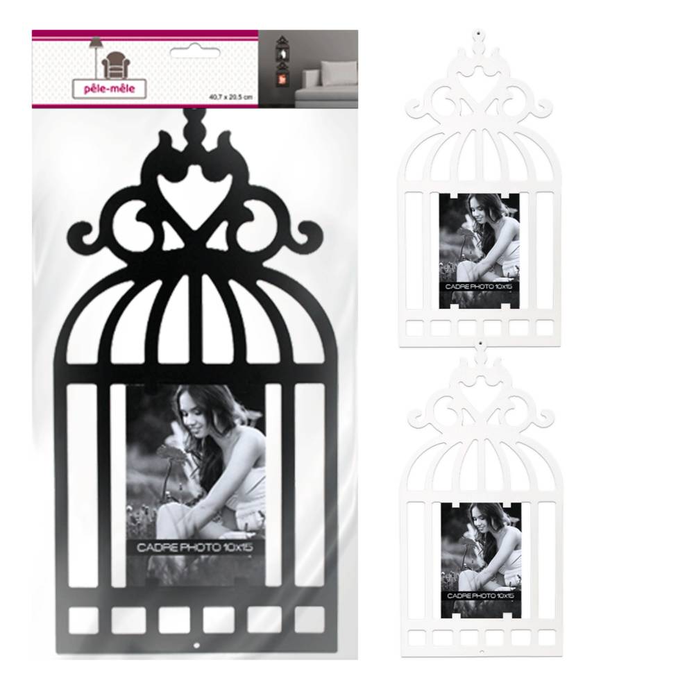 Pele mele cages oiseaux 2mods /12pcs