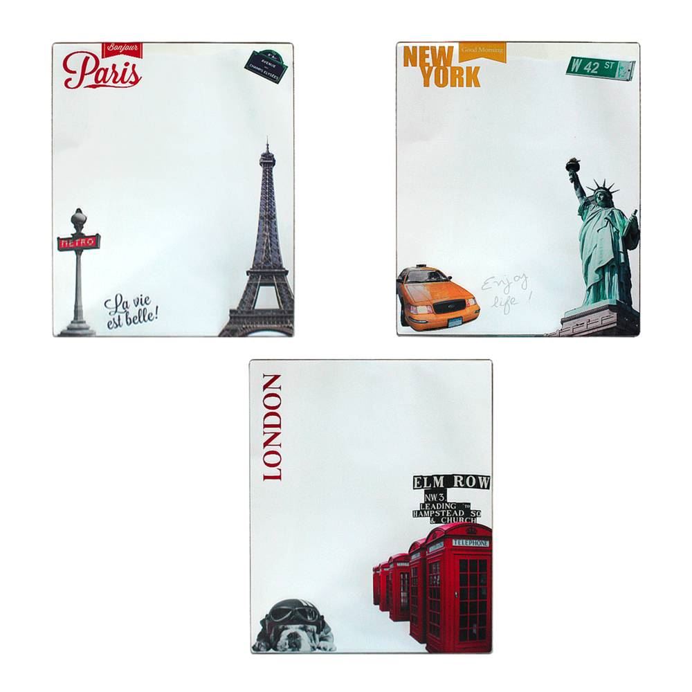 Miroir 40x30cms city 3mods /6pcs
