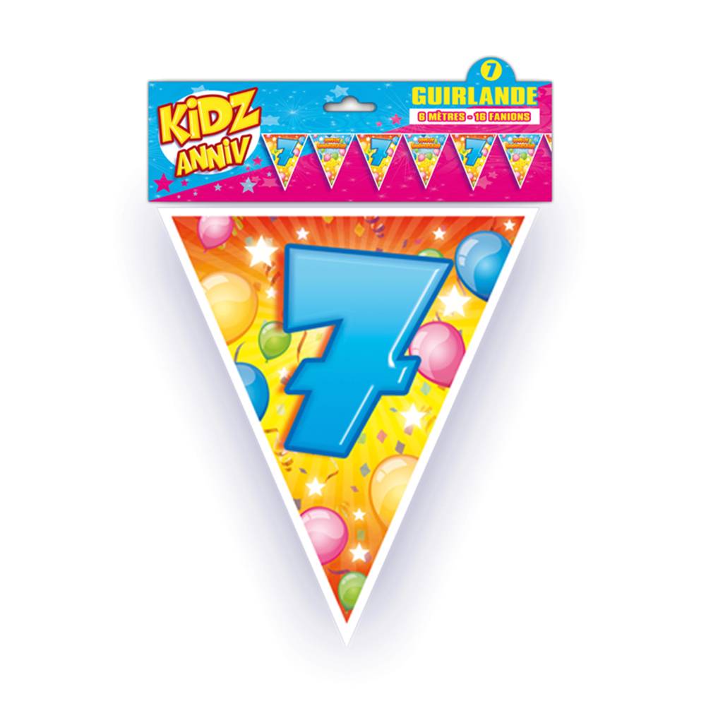Guirlande fanion 7 ans