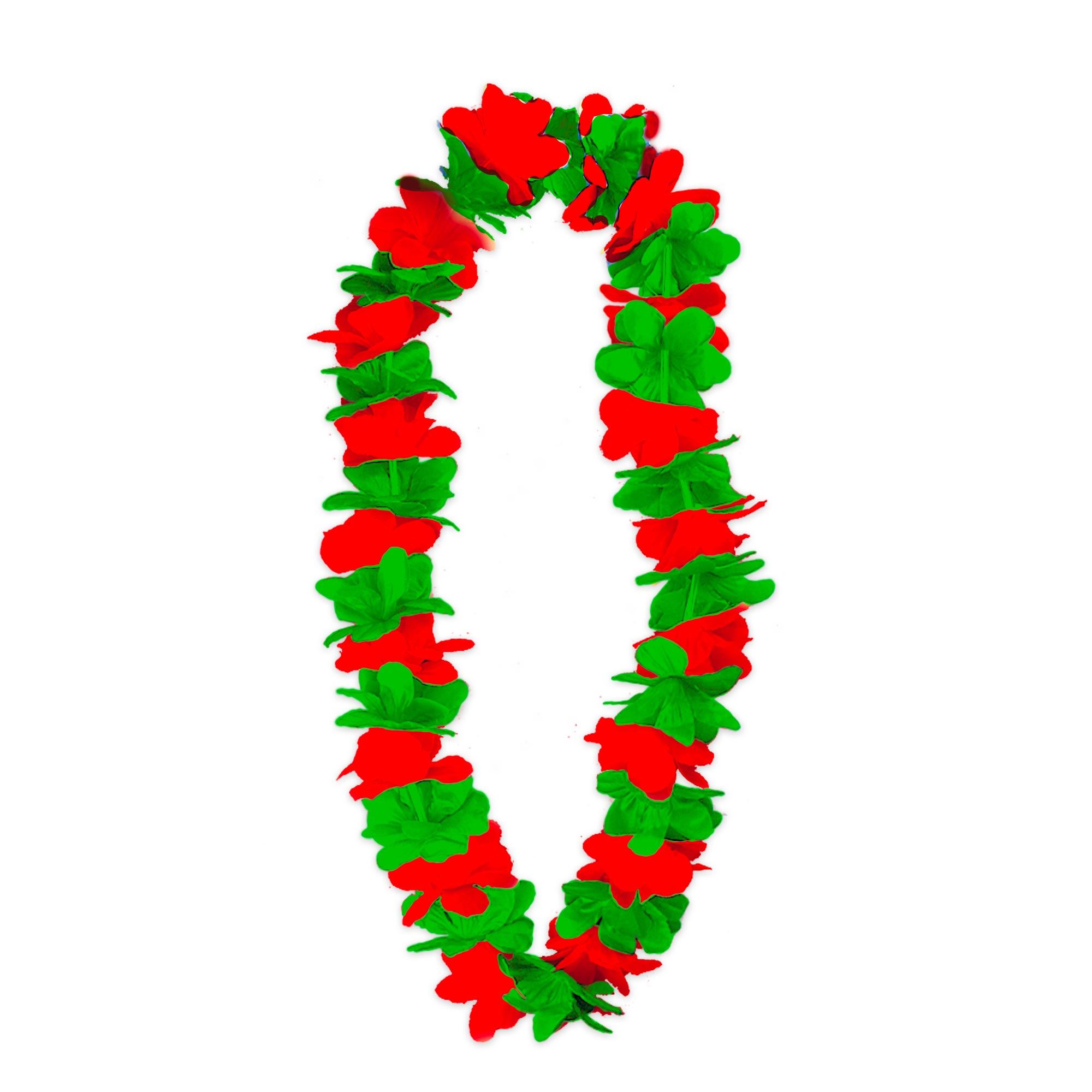Collier supporter vert / rouge