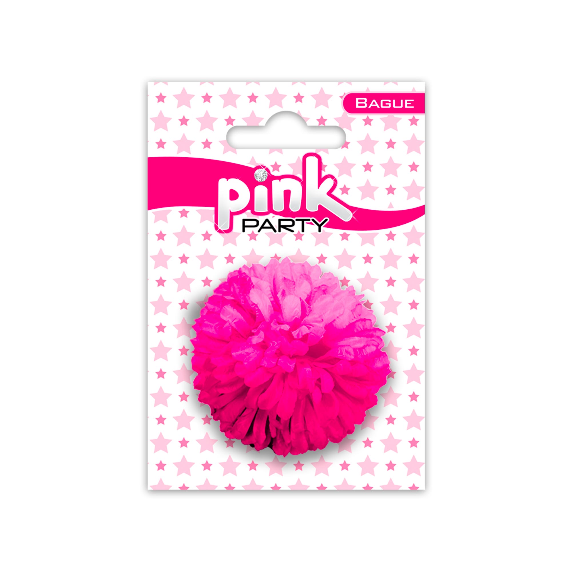 Bague fleur pink party