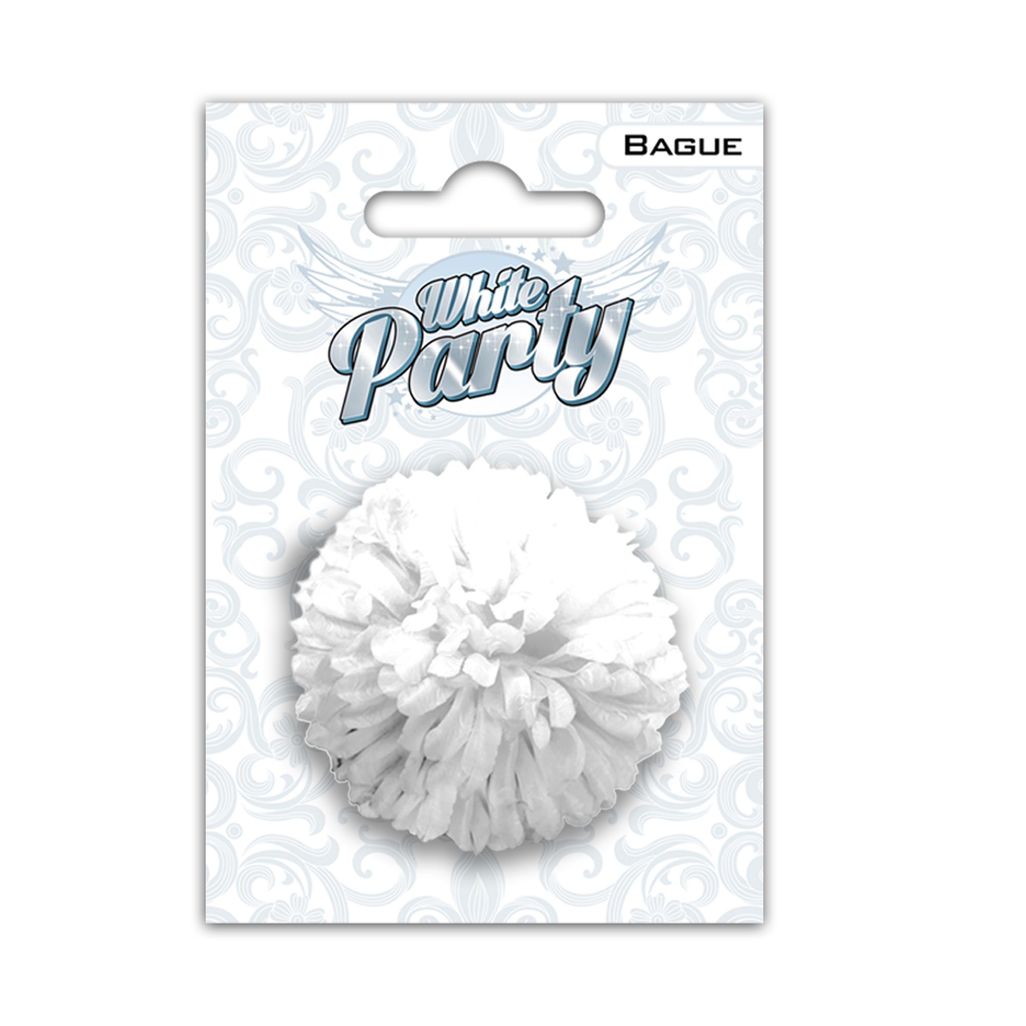 Bague fleur white party