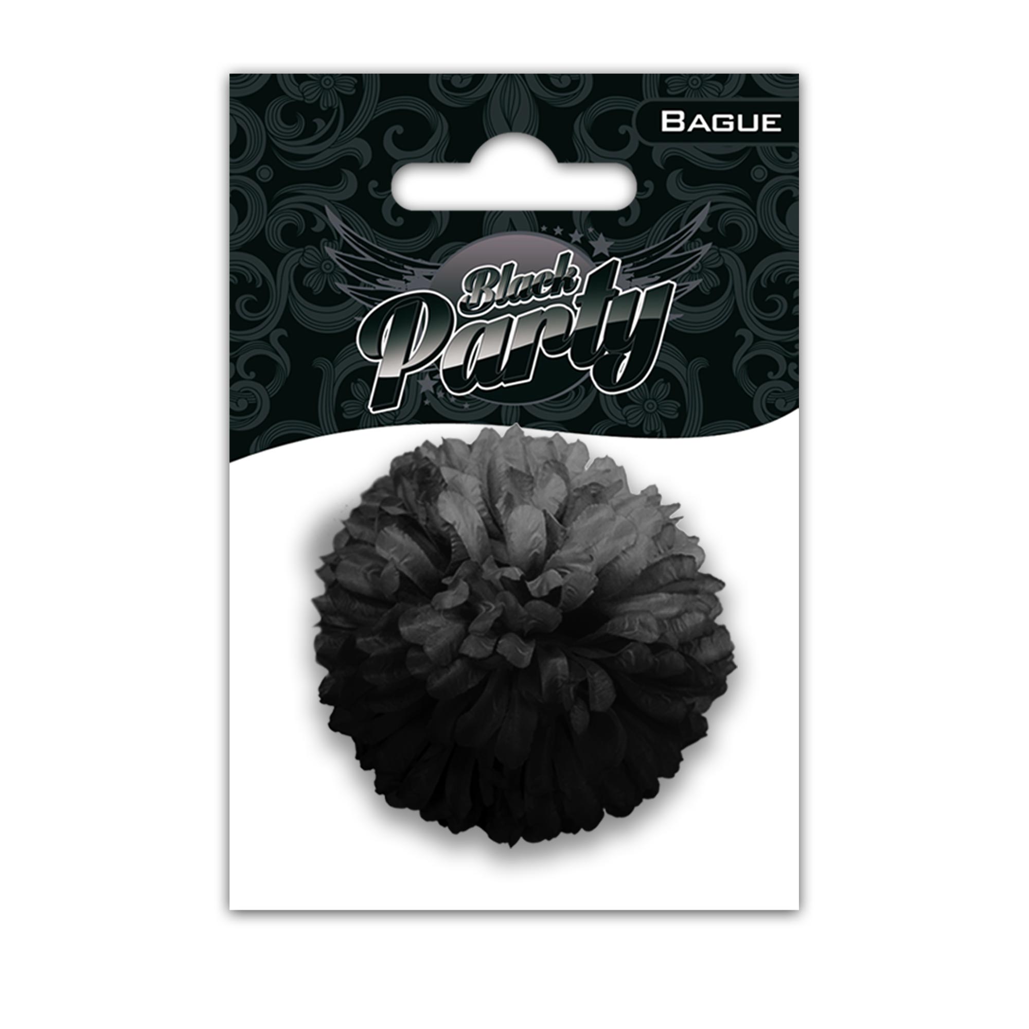 Bague fleur black party