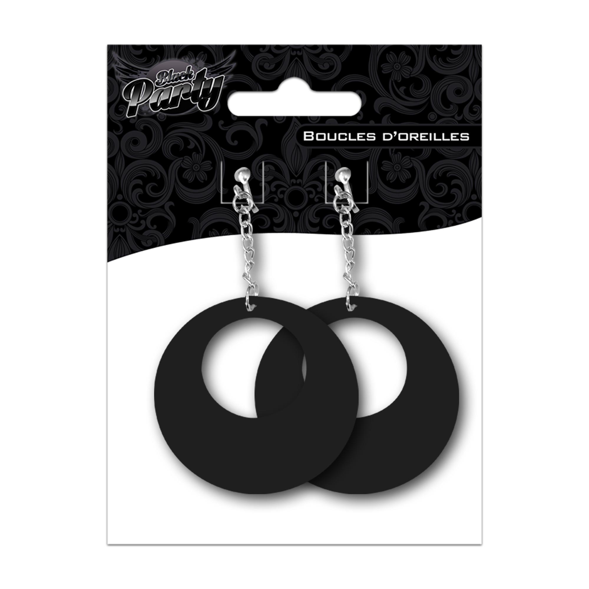 Boucles d oreilles black party
