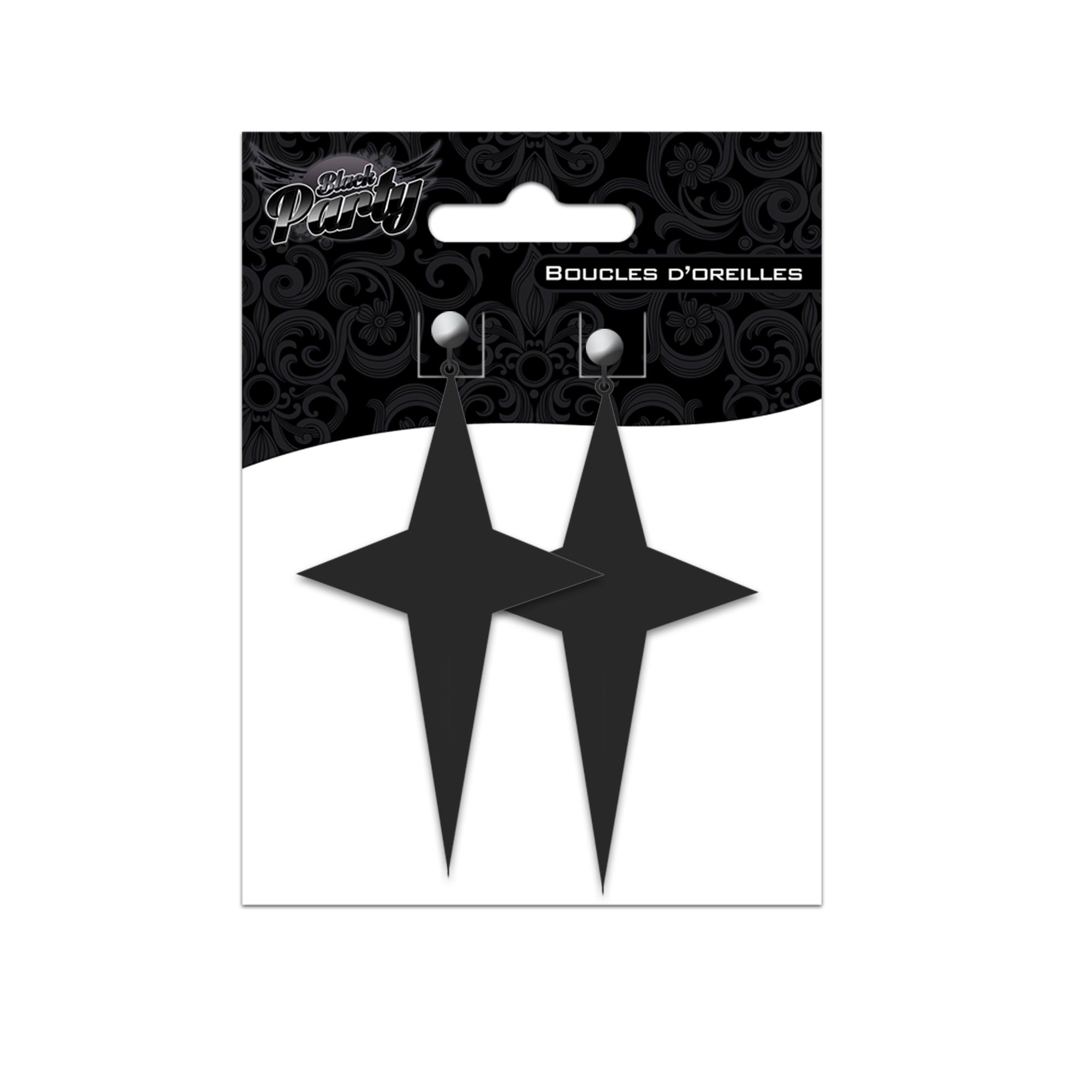 Boucles d oreilles black party