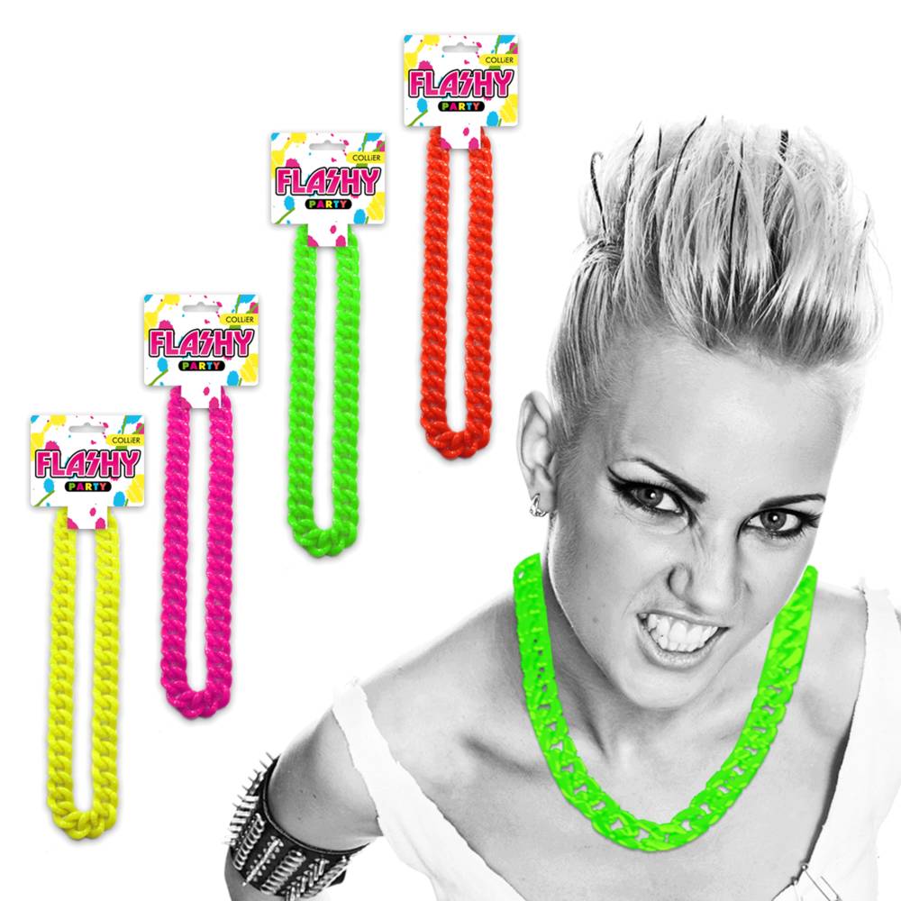 Collier flashy party 4mods /12pcs