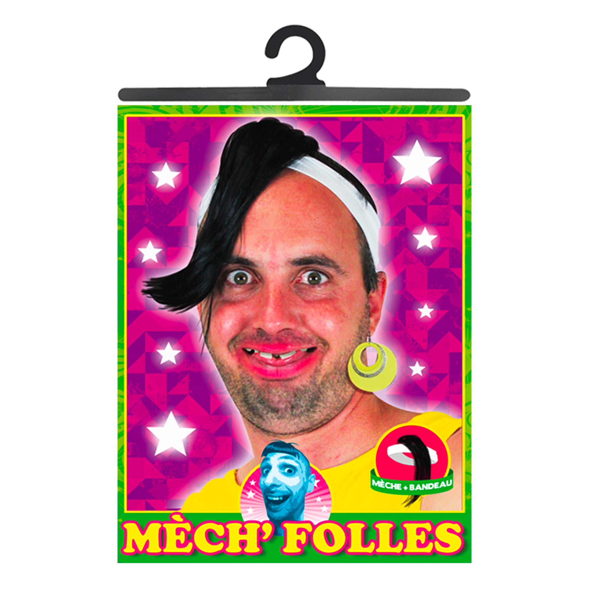 Meche folle noire longue