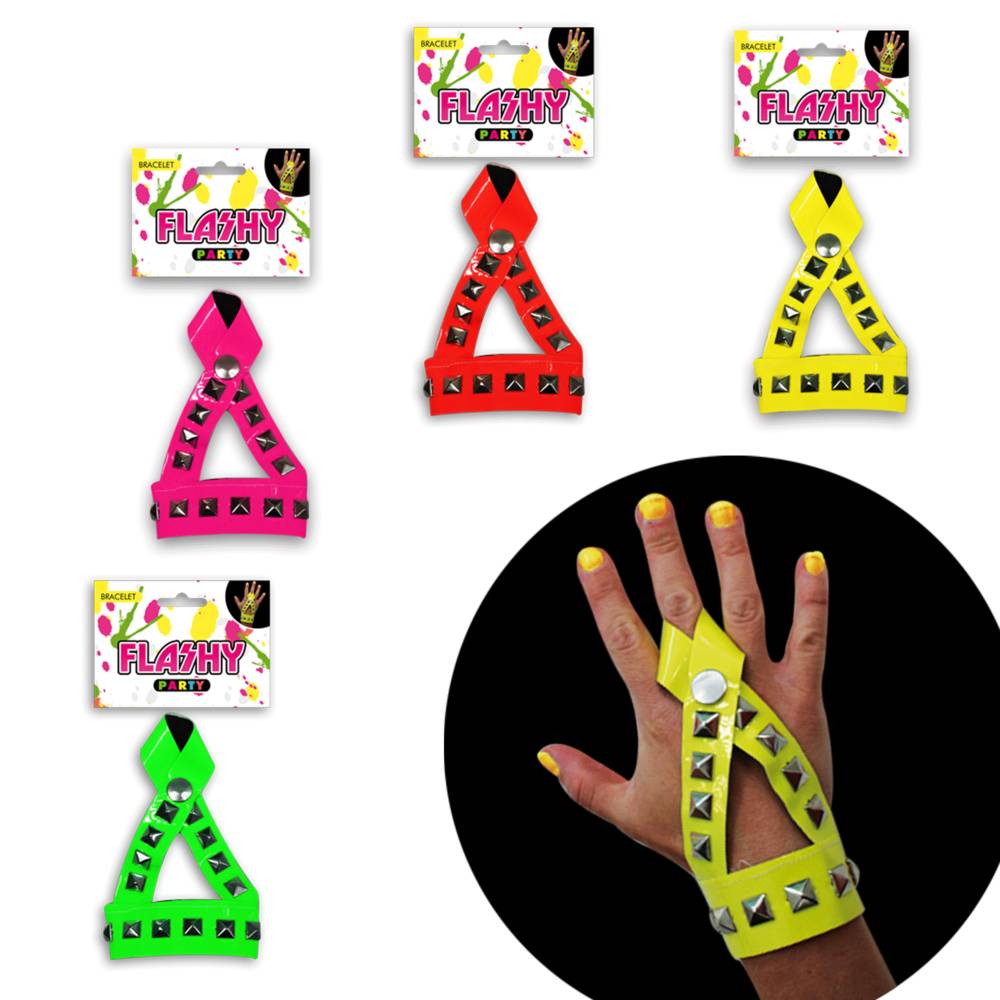 Bracelet doigt flashy 4mods /12pcs