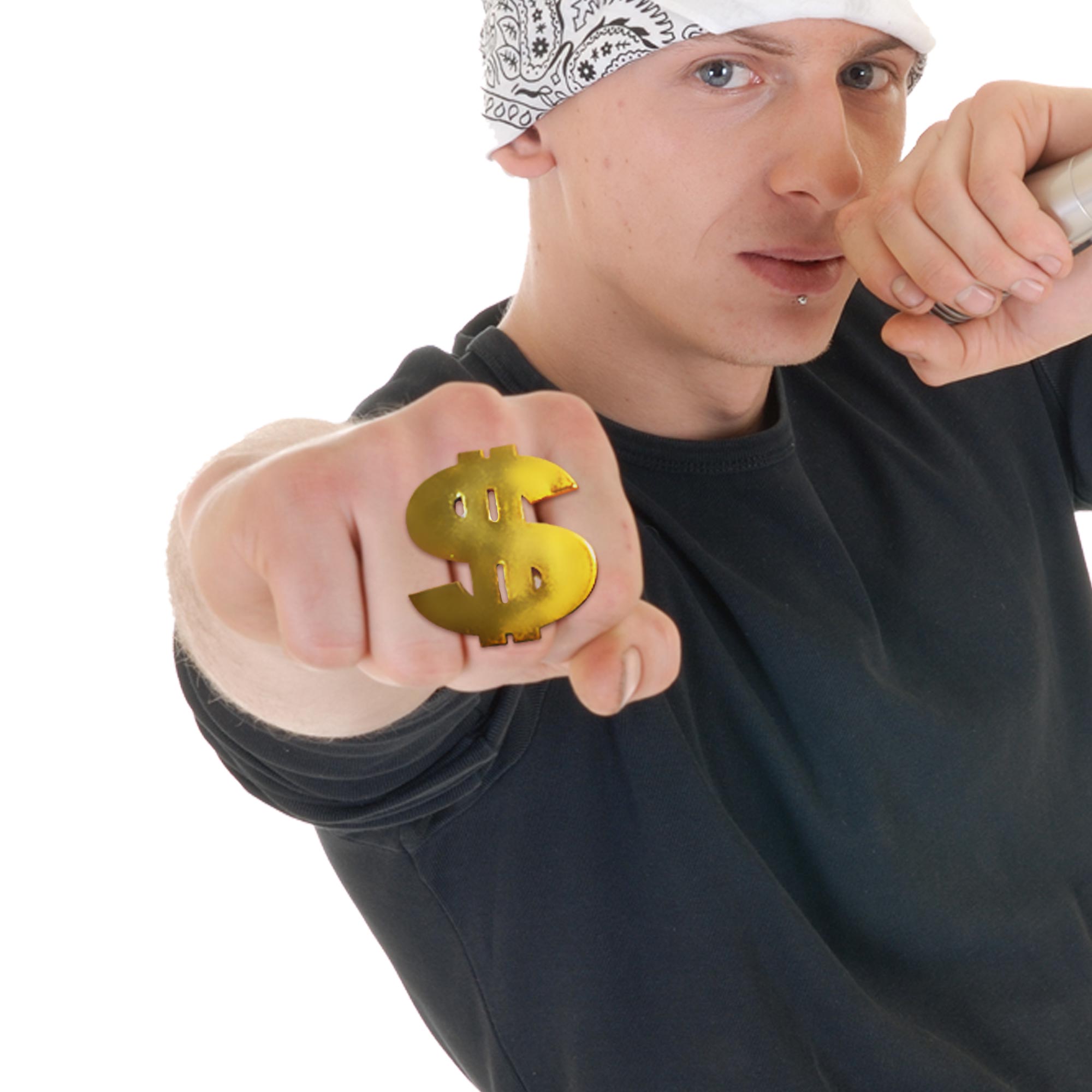 Bague dollar gangsta