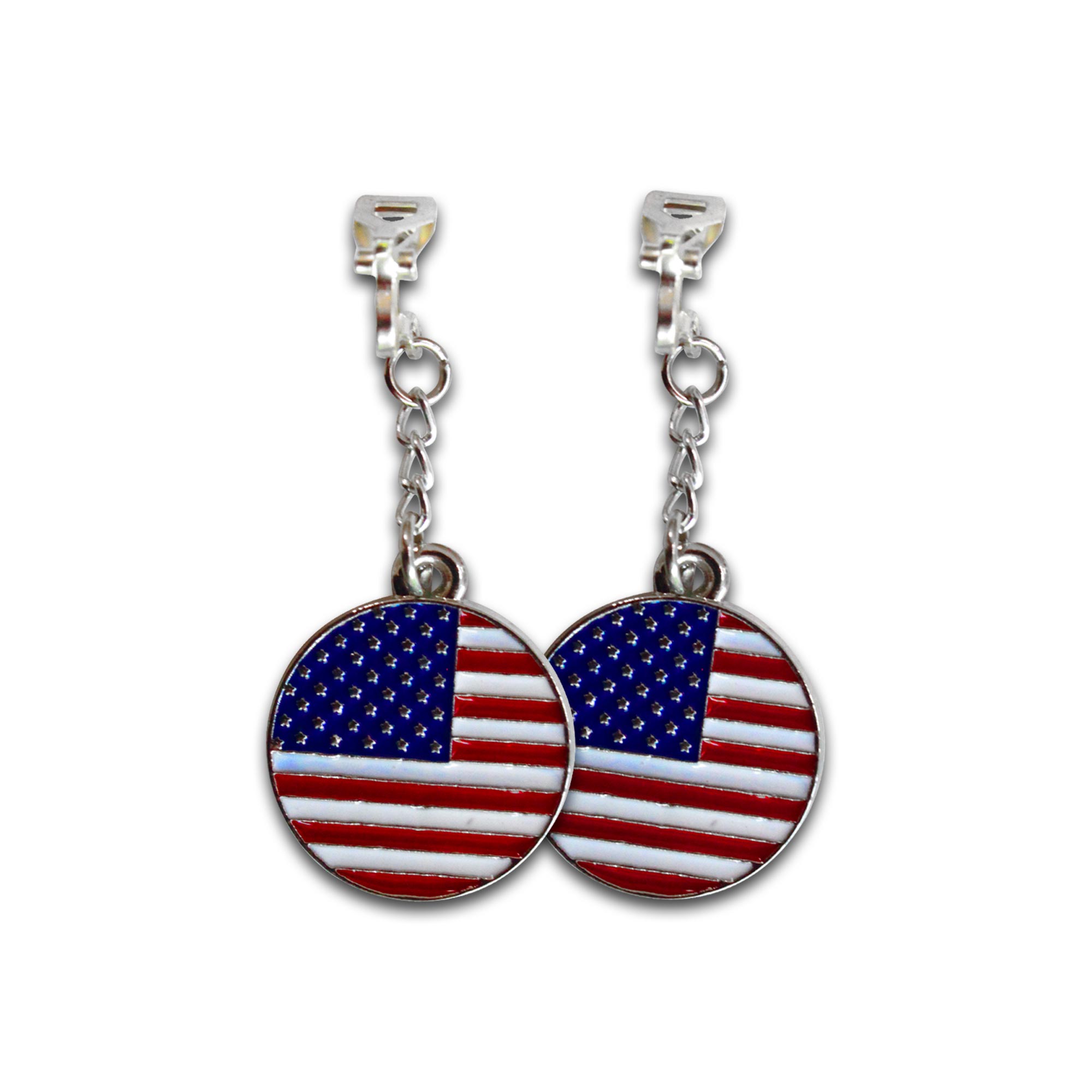 Boucles d oreilles usa ronde