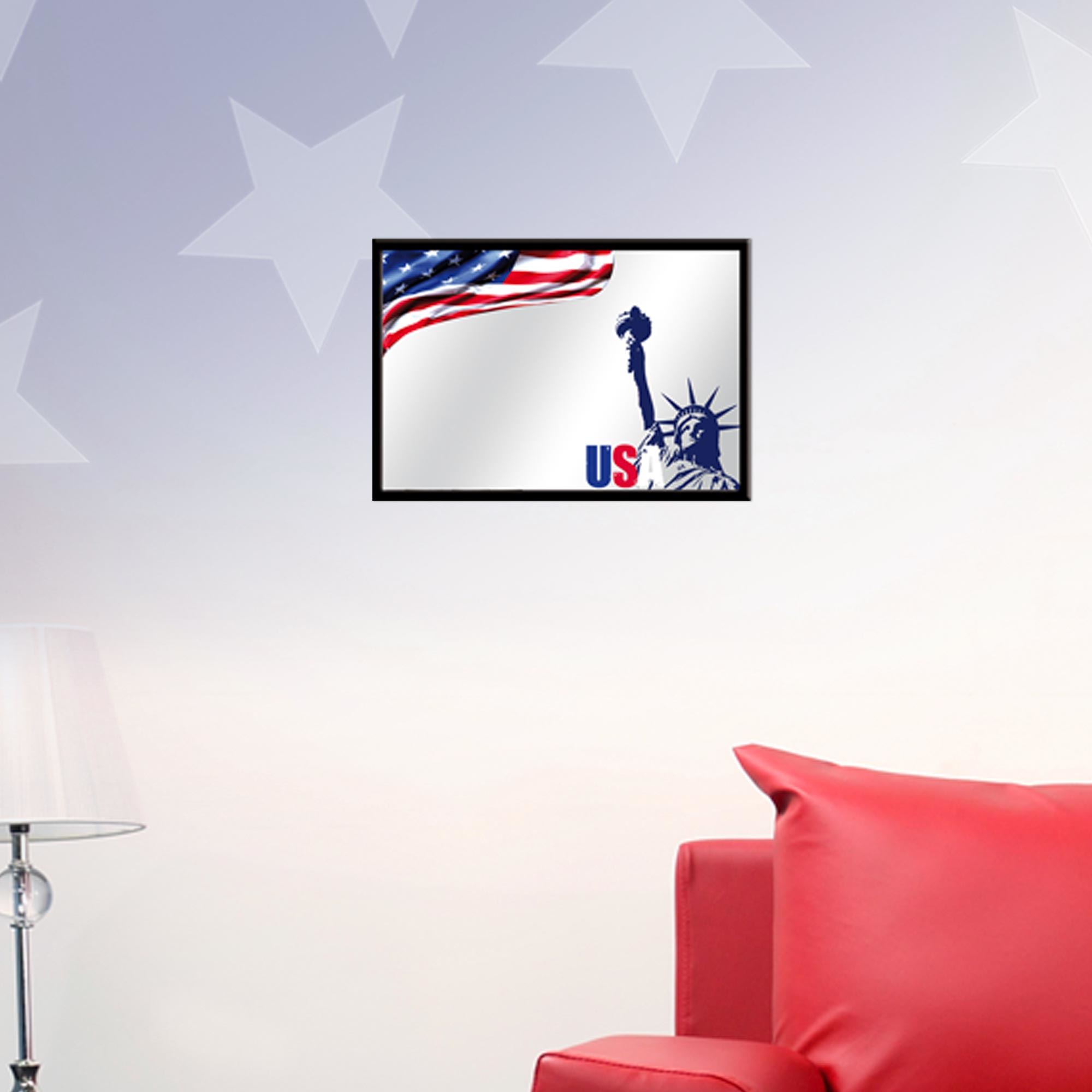Miroir statue usa