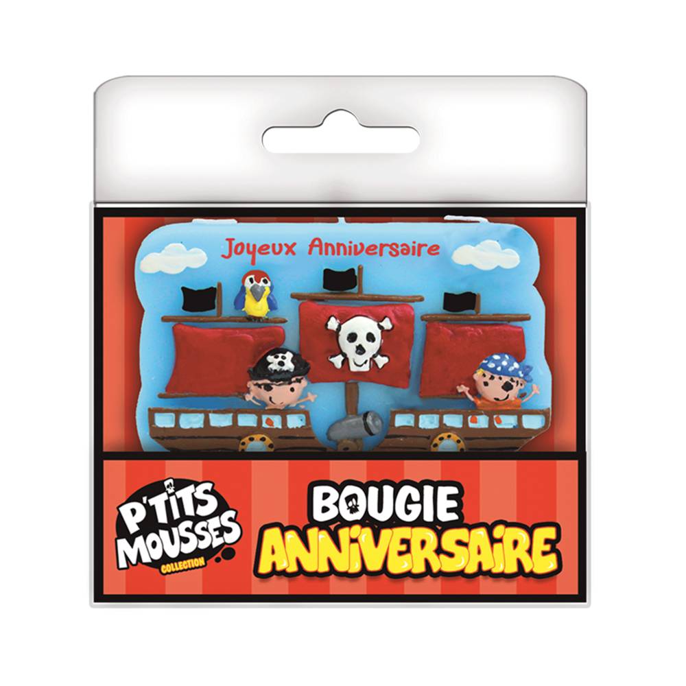 Bougie totem pirate