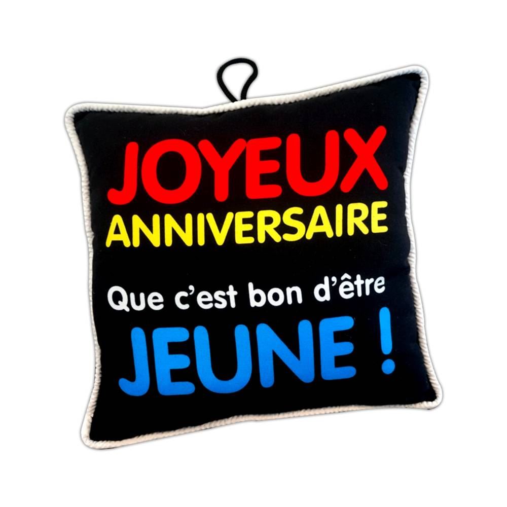 Coussin joyeux anniversaire