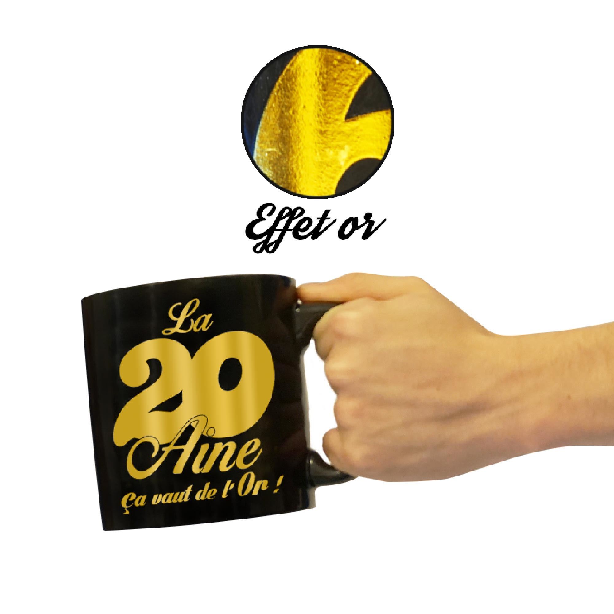 Mug geant or 20 aine