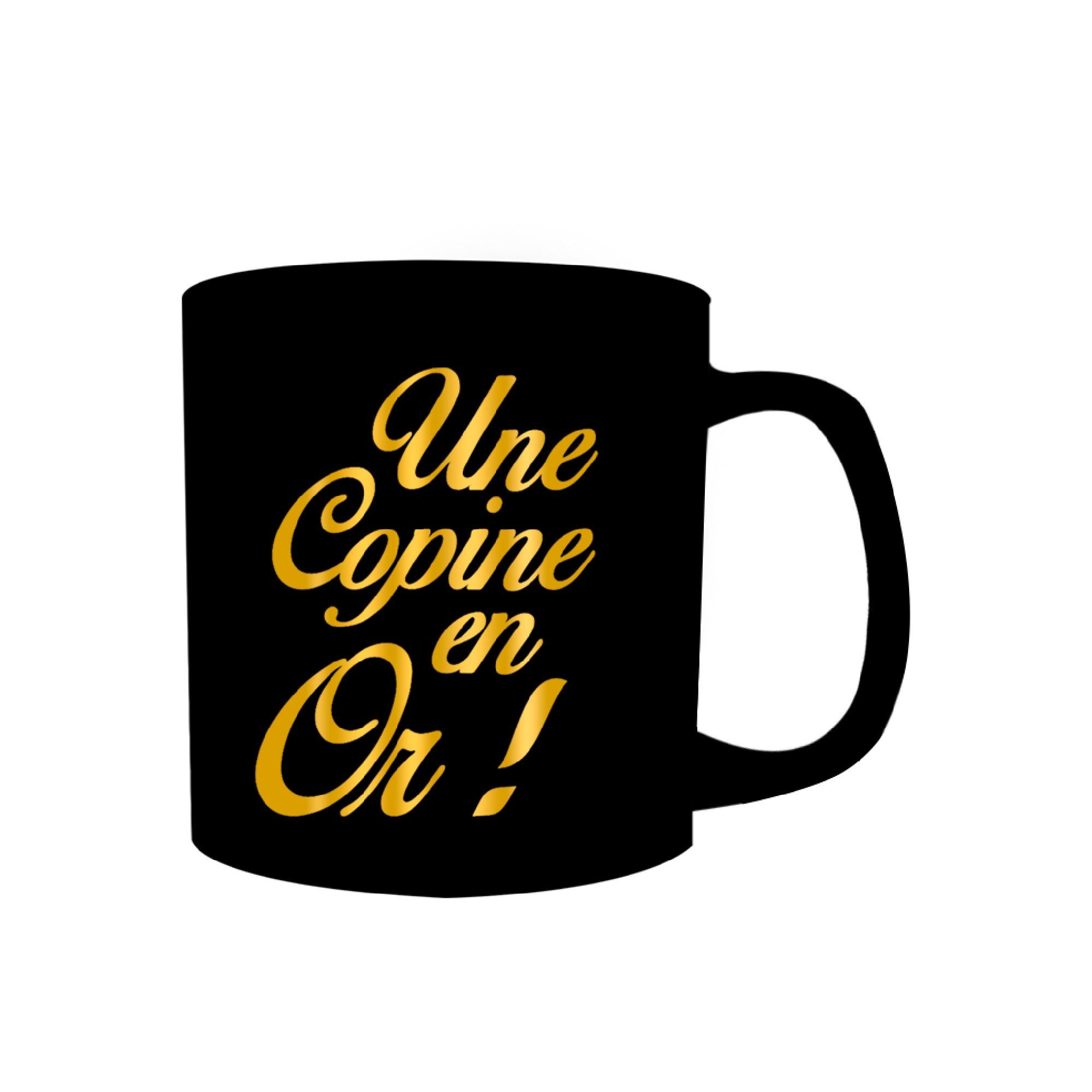 Mug geant or une copine