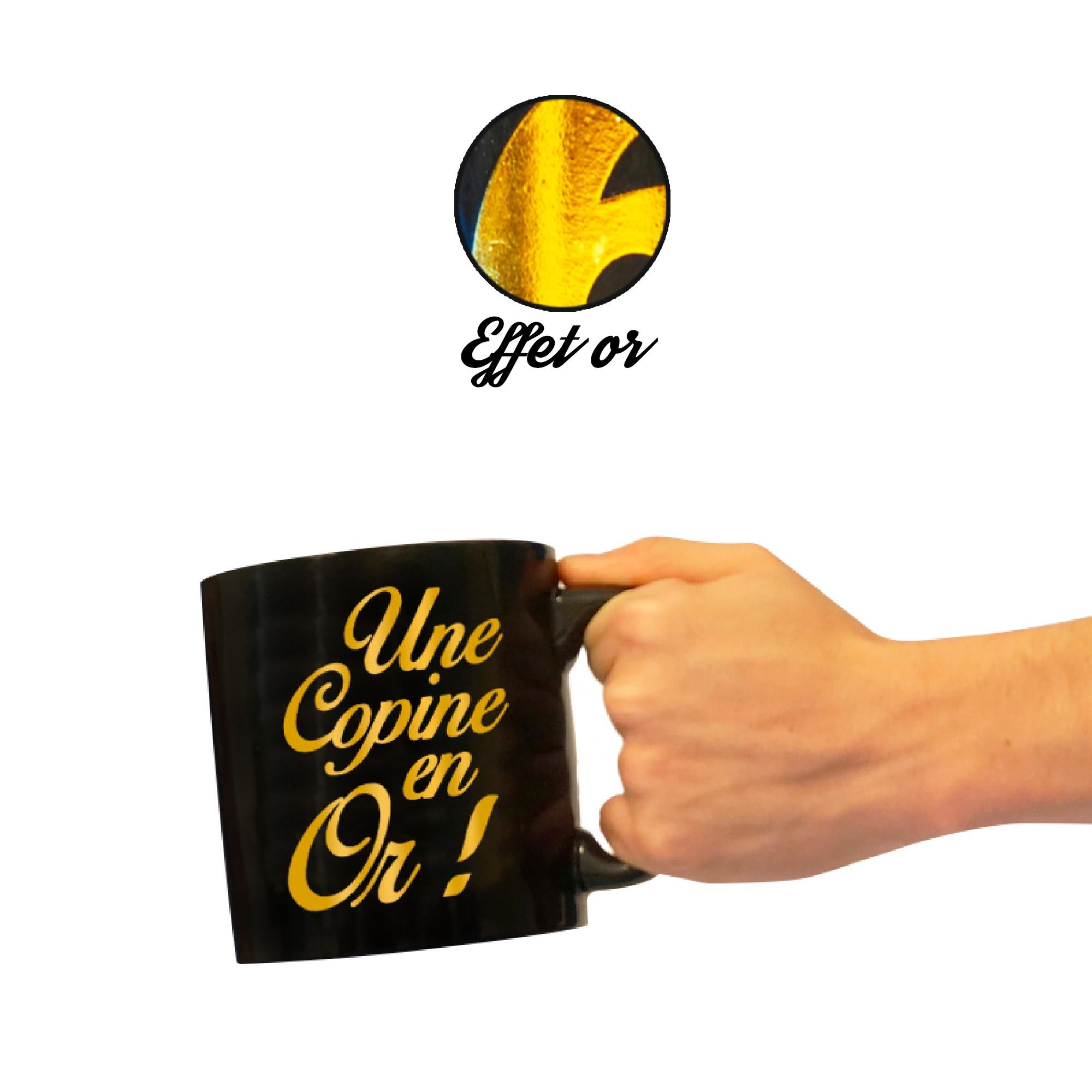 Mug geant or une copine