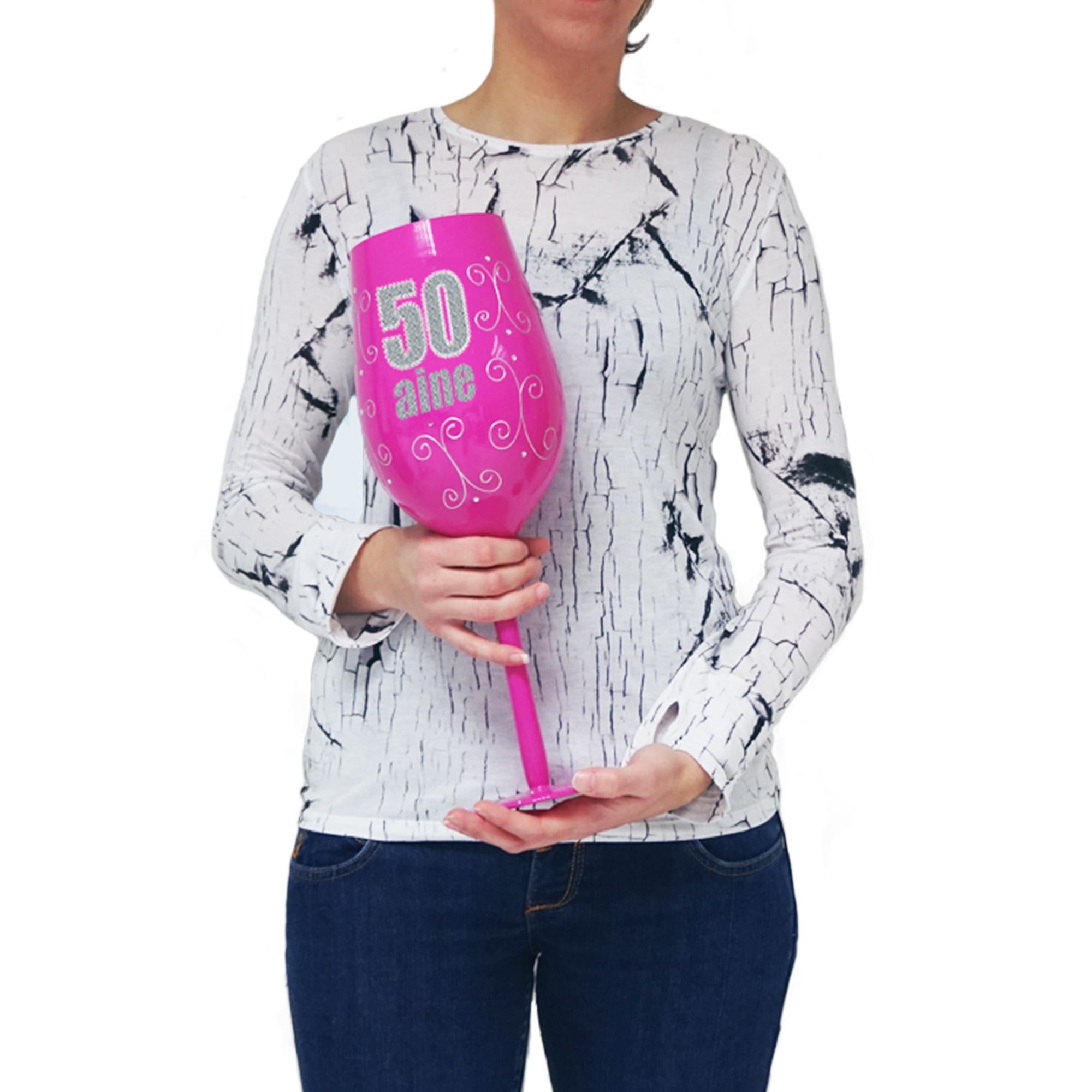 Flute geante 50aine rose
