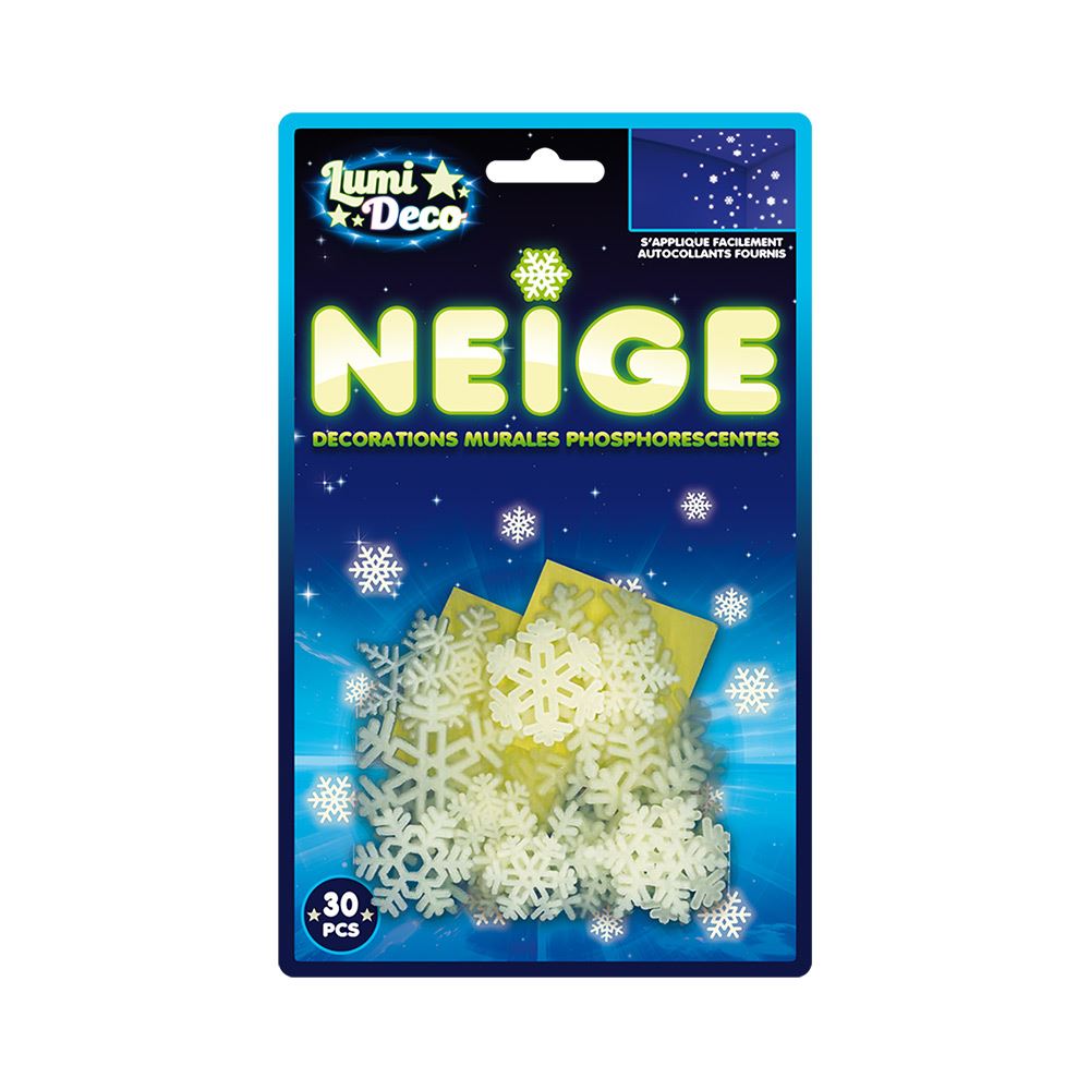 Pack flocons neige phosphores
