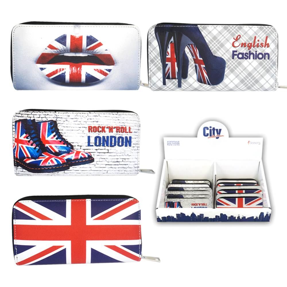 Porte monnaie london 4mods /24pcs