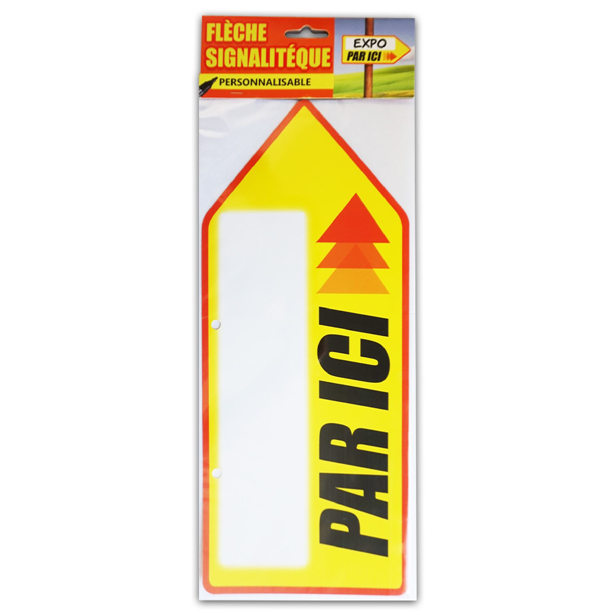 Fleche direction par ici