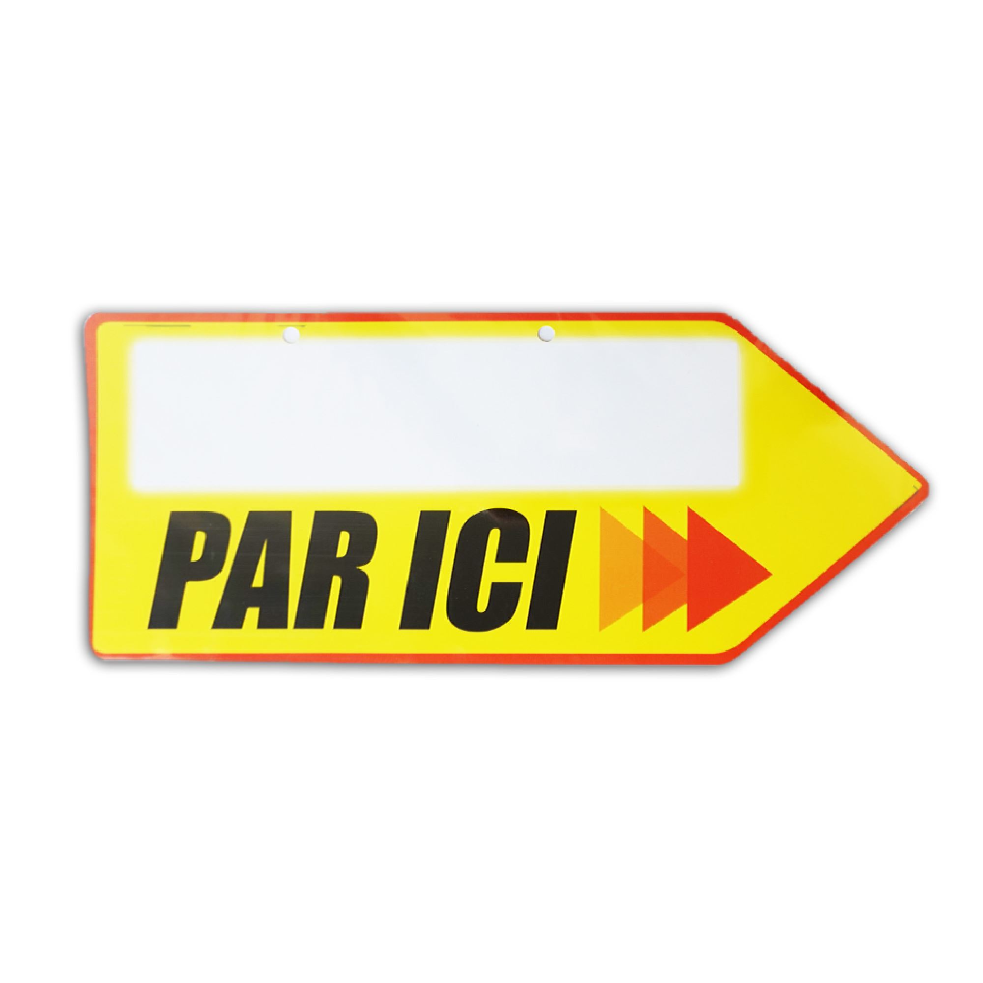 Fleche direction par ici