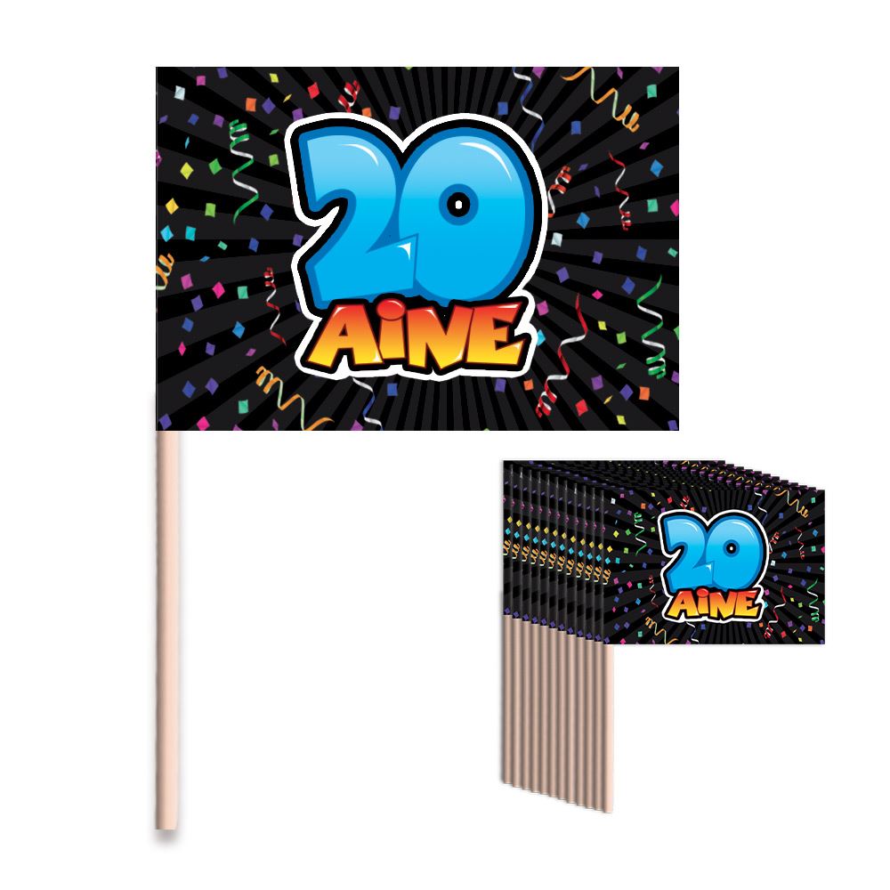 Deco gateau 20 aine