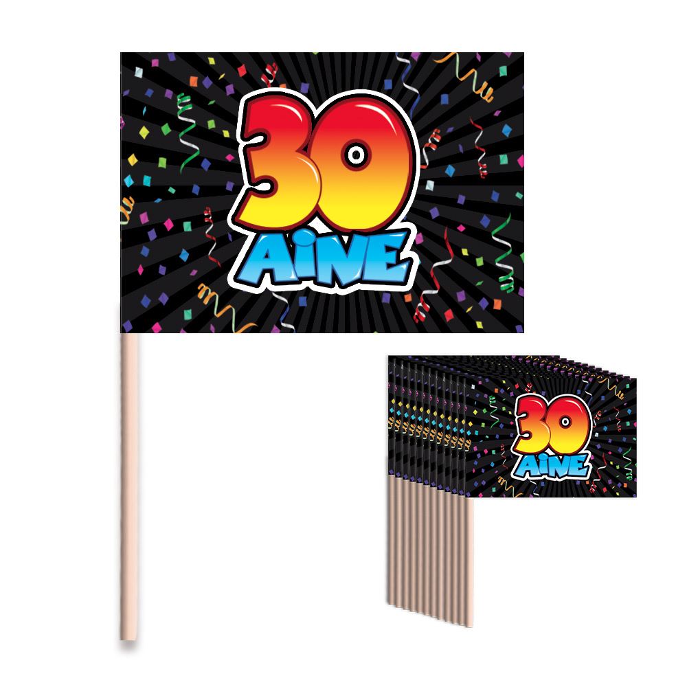 Deco gateau 30 aine