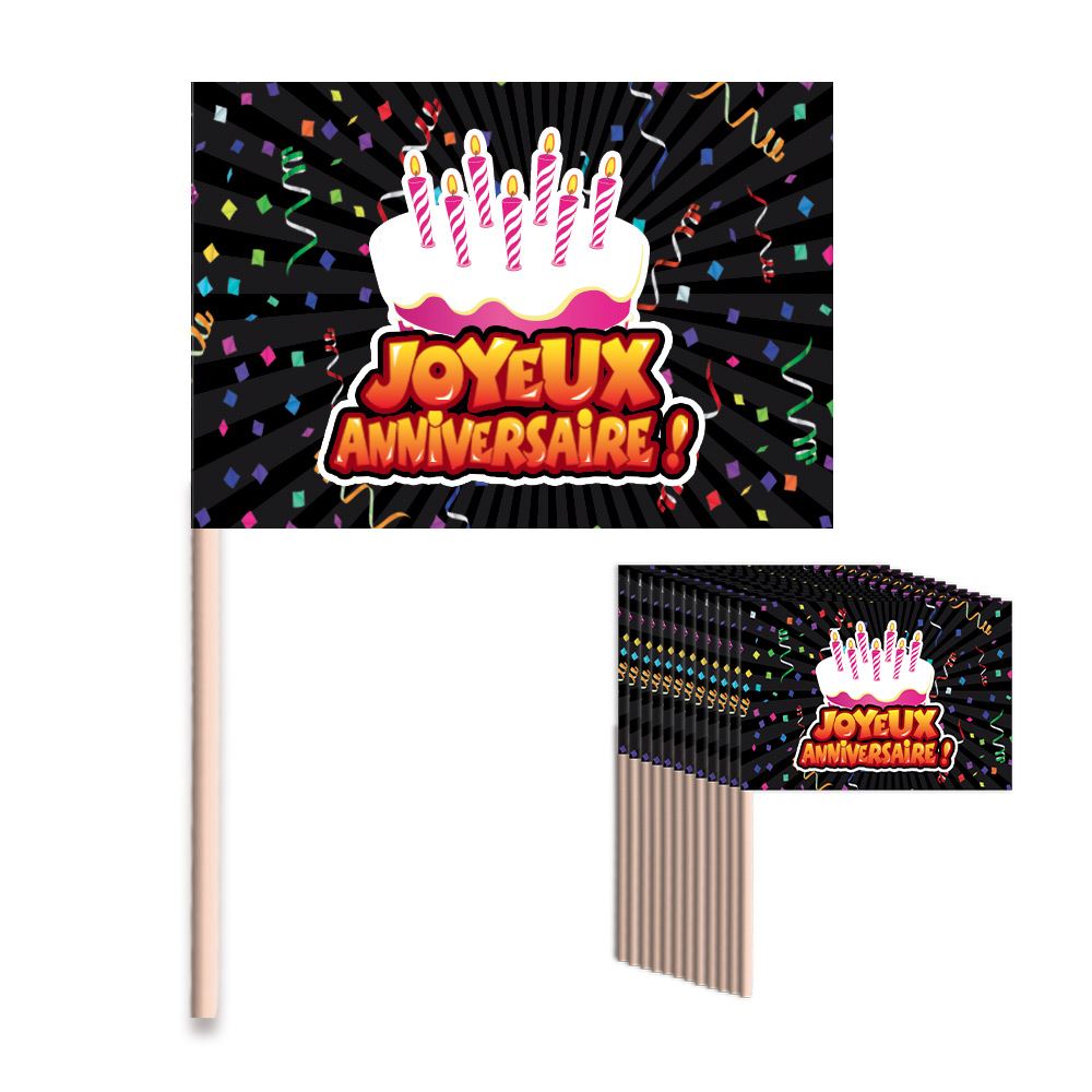 Deco gateau joyeux anniv