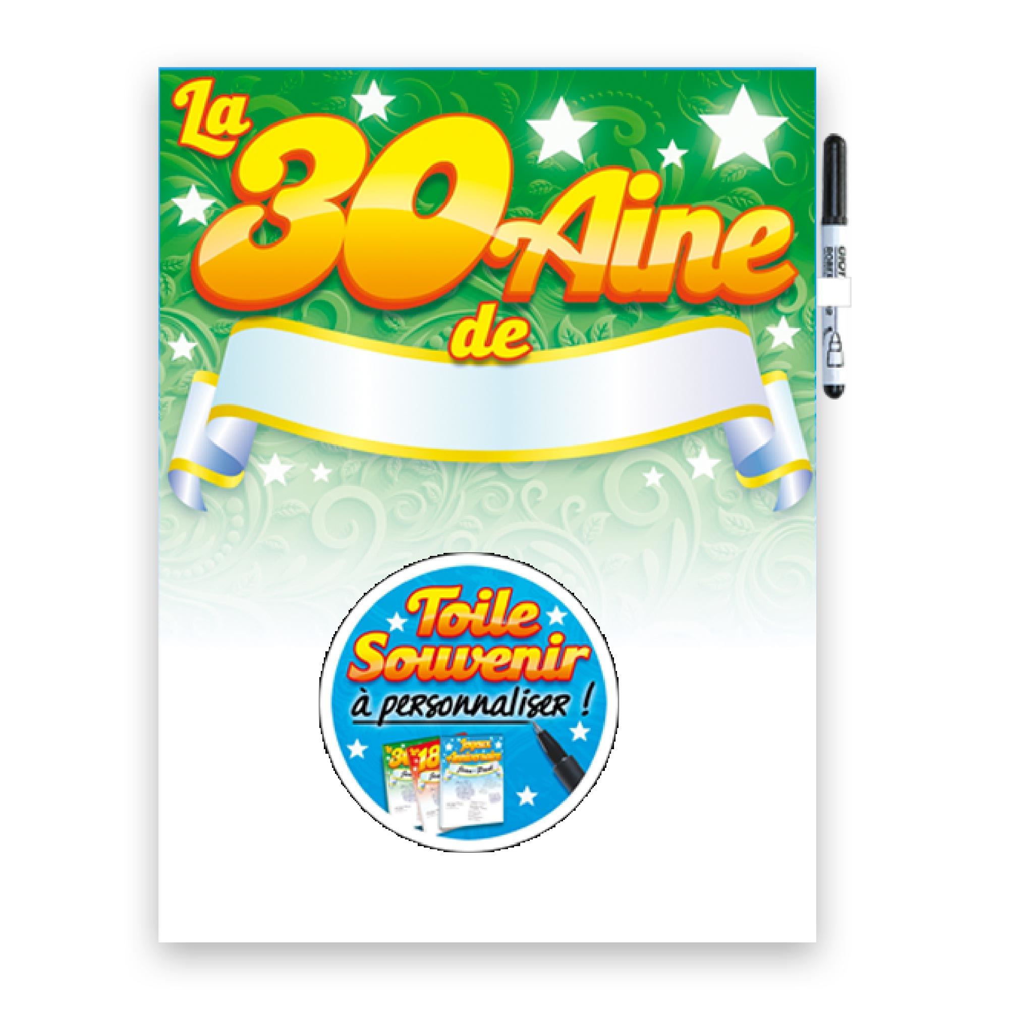 Toile a signer 30aine